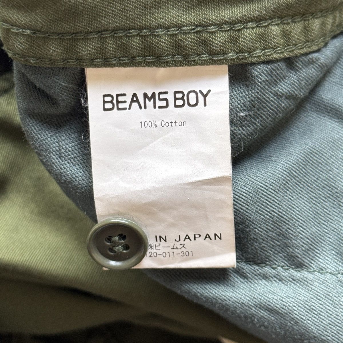 Beams Japan Beams Japan - Army Green Cropped Chino Wide Pants Size US 32 / EU 48 - 12 Thumbnail