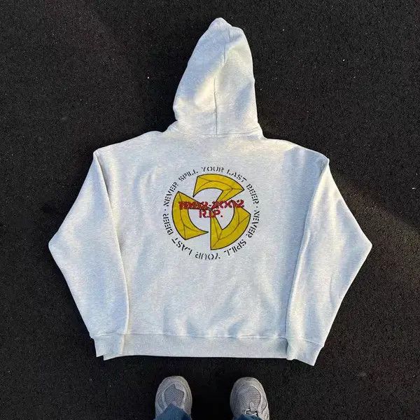 VIBE Hip Hop Yellow Circle Letter Print XXL Hooded Sweatshirt Size US XXL / EU 58 / 5 - 3 Thumbnail