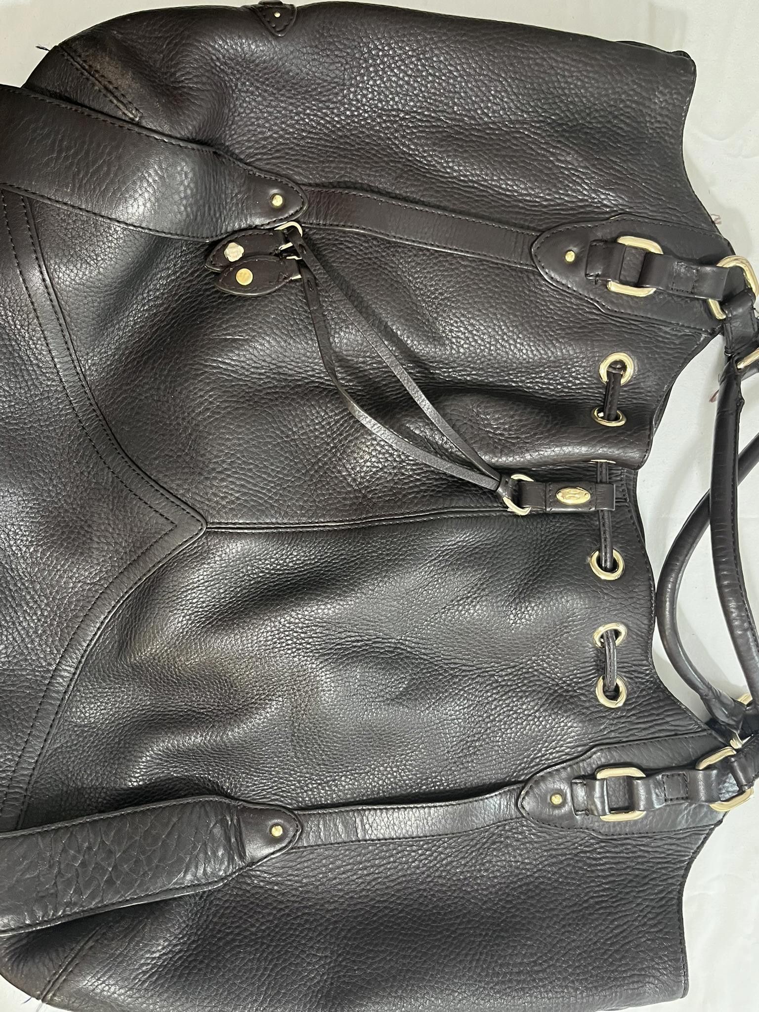 Cole Haan Cole Haan Vintage Leather Tote Bag - Chic Black Shoulder Bag Size ONE SIZE - 3 Thumbnail