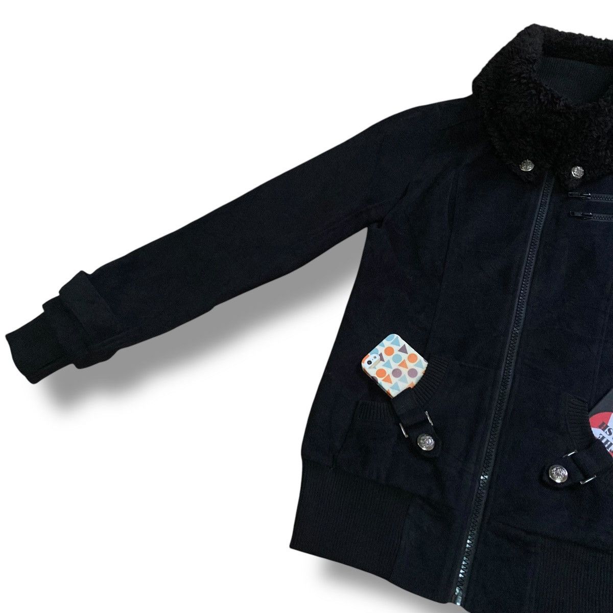 If Six Was Nine 🇯🇵 COLLIER PUNK GOTHIC FULL ZIP FUR COLLAR HOODIE JACKET Size US L / EU 52-54 / 3 - 7 Thumbnail