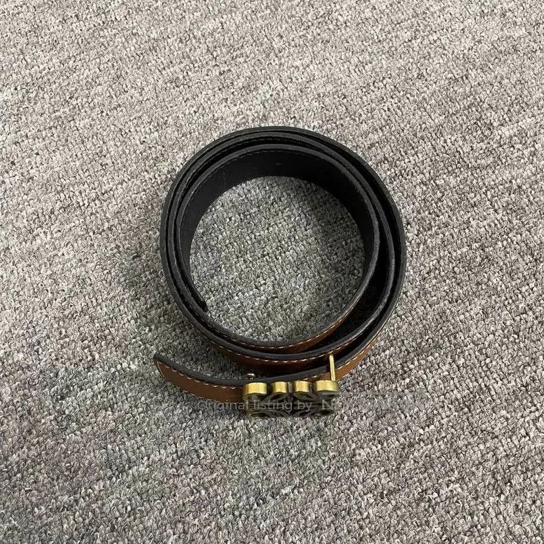 Loewe Loewe Men's Brown Logo Buckle Belt . Size ONE SIZE - 3 Thumbnail