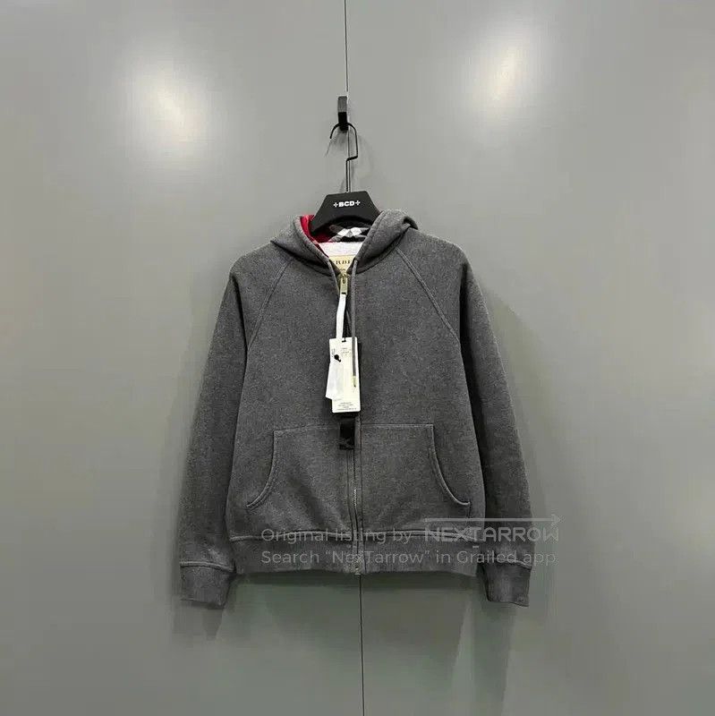 Burberry Burberry Gray Cotton Jacket for Women. Size L / US 10 / IT 46 - 1 Thumbnail