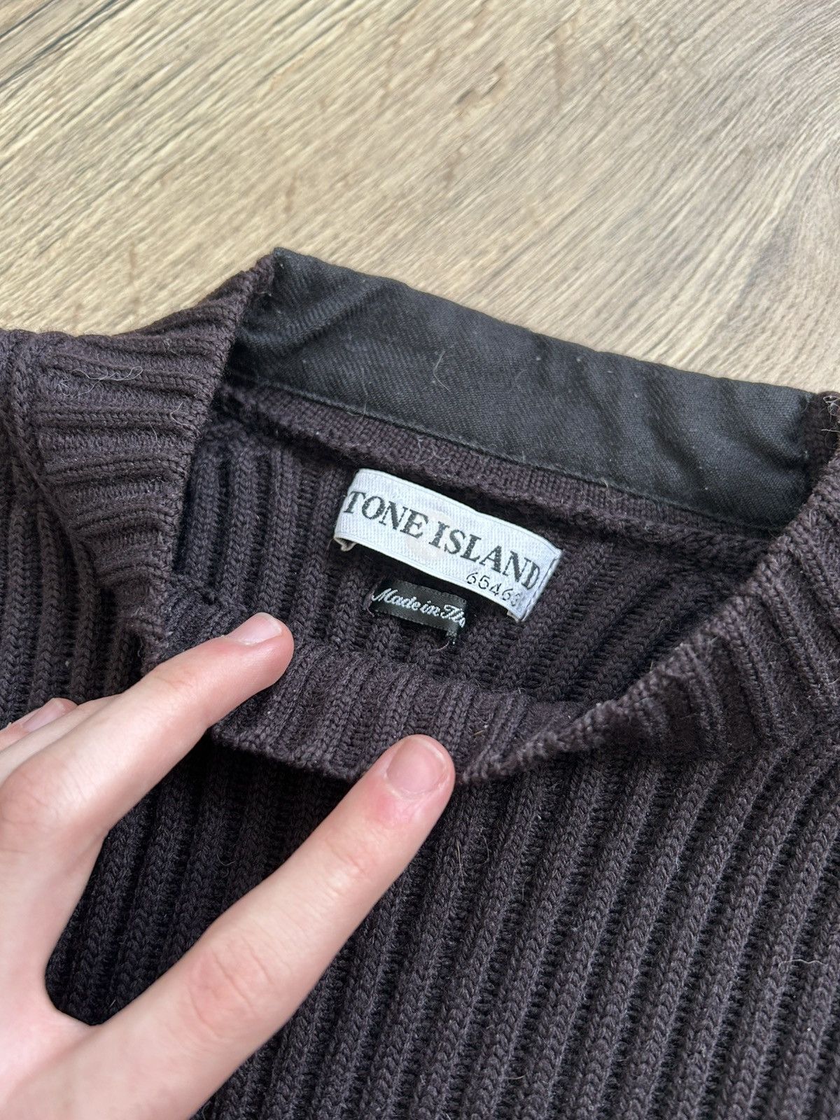 Stone Island stone island vintage sweater a/w 2002 Size US L / EU 52-54 / 3 - 10 Thumbnail
