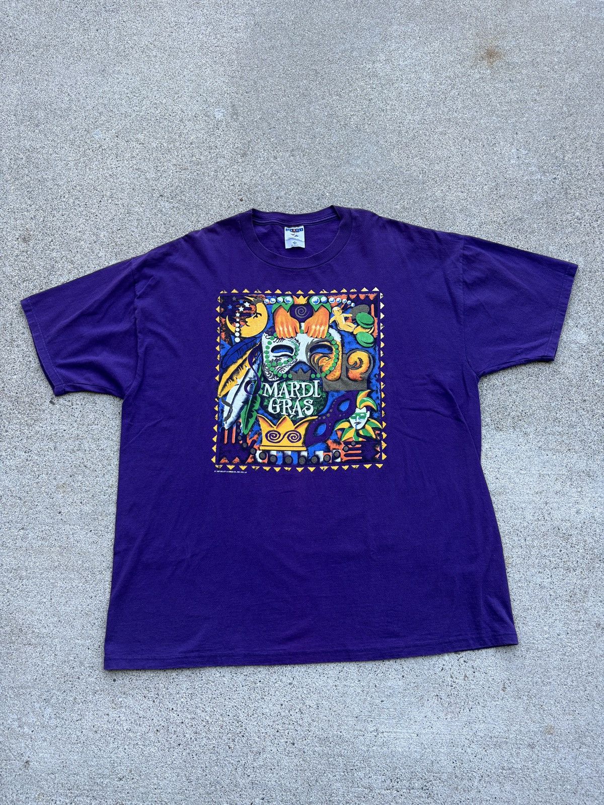 Jerzees Vintage 1997 JERZEES New Orleans “Mardi Gras” T-Shirt Sz XXL Size US XXL / EU 58 / 5 - 1 Thumbnail