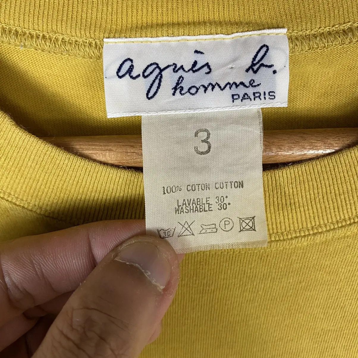 Designer Vintage AGNES B. Homme Paris Minimalist Pocket Tee Size US L / EU 52-54 / 3 - 8 Thumbnail