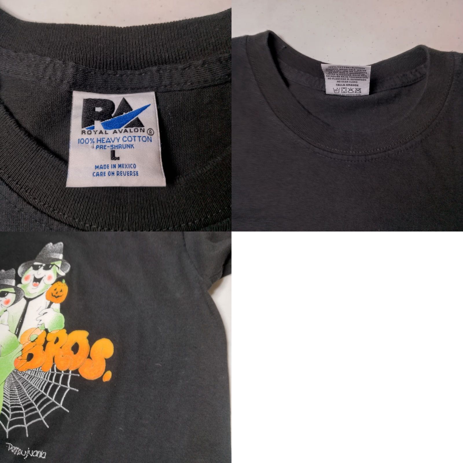 Vintage VINTAGE Royal Avalon Halloween Shirt L Mens Black Short Sleeve Crew Neck Ghost Boo's Bros Ghosts Blues Brothers Size US L / EU 52-54 / 3 - 8 Thumbnail