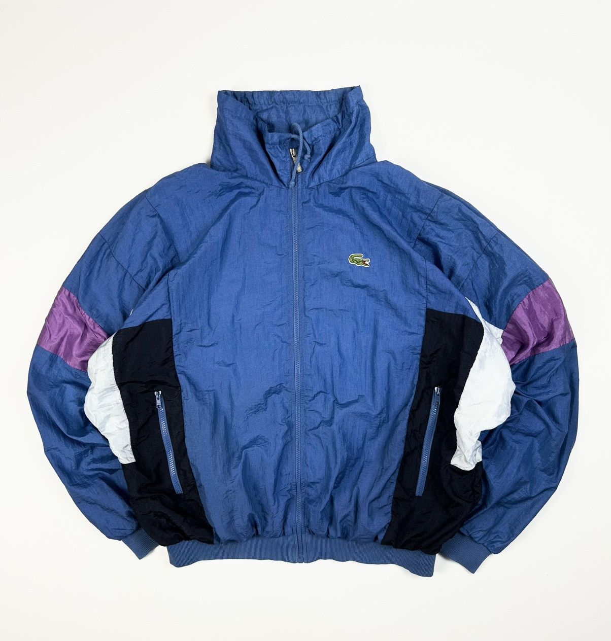 Lacoste × Vintage Vintage 90s Lacoste Light Track Jacket y2k rare Size US XL / EU 56 / 4 - 1 Thumbnail