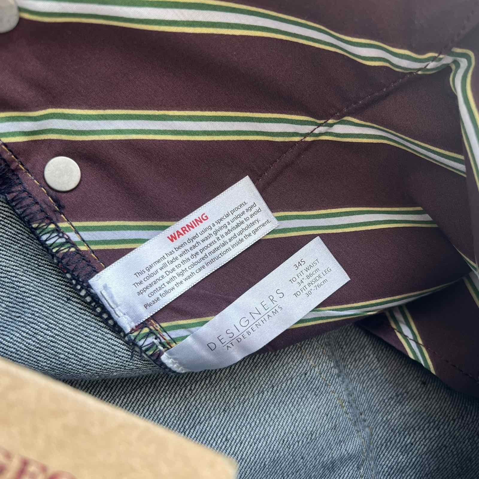 Japanese Brand × Vintage Vintage St George By Duffer Selvedge Jeans 34x30 Blue Denim Size US 34 / EU 50 - 6 Thumbnail