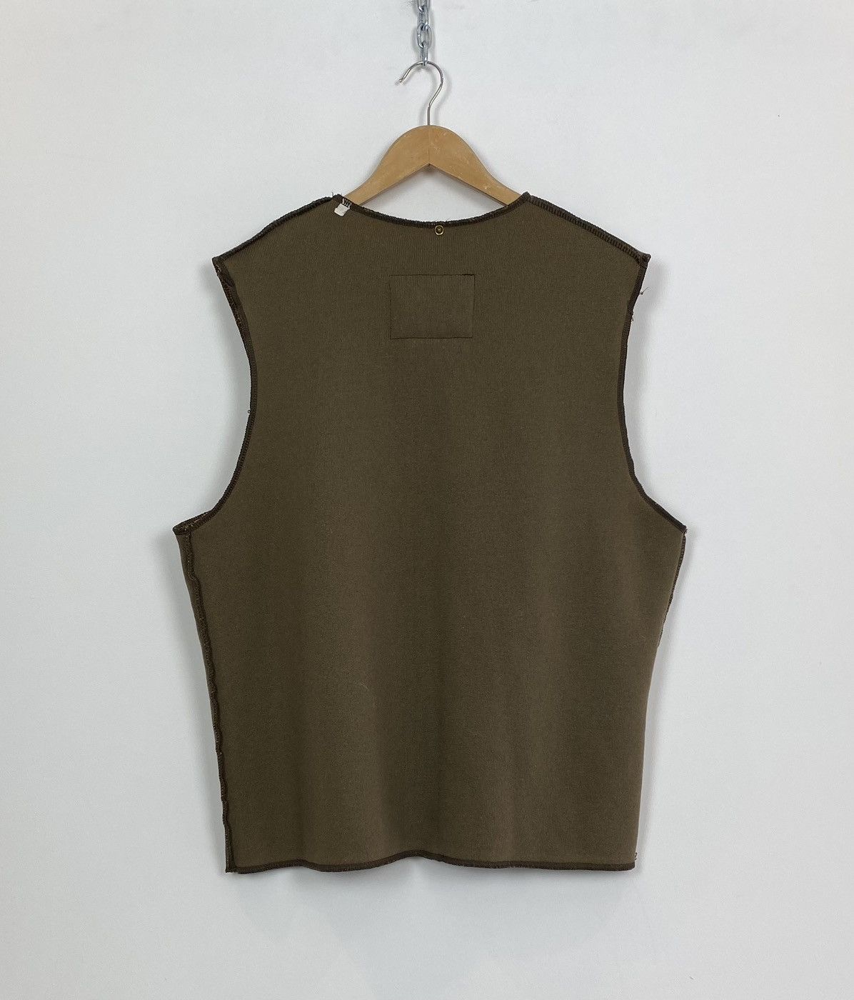 Barbour Vintage Barbour Sleeveless Acrylic Gilet Jacket Green Top Size US XL / EU 56 / 4 - 7 Thumbnail