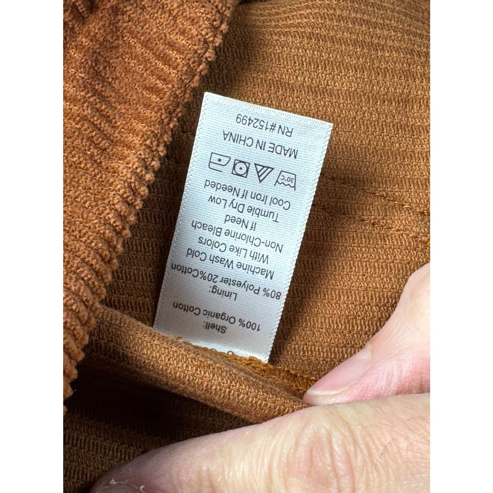 Vintage Amour Vert Pants Women's 12 Brown Wide Leg Utility Corduroy Relaxed NWT Size 34" / US 12 / IT 48 - 5 Thumbnail