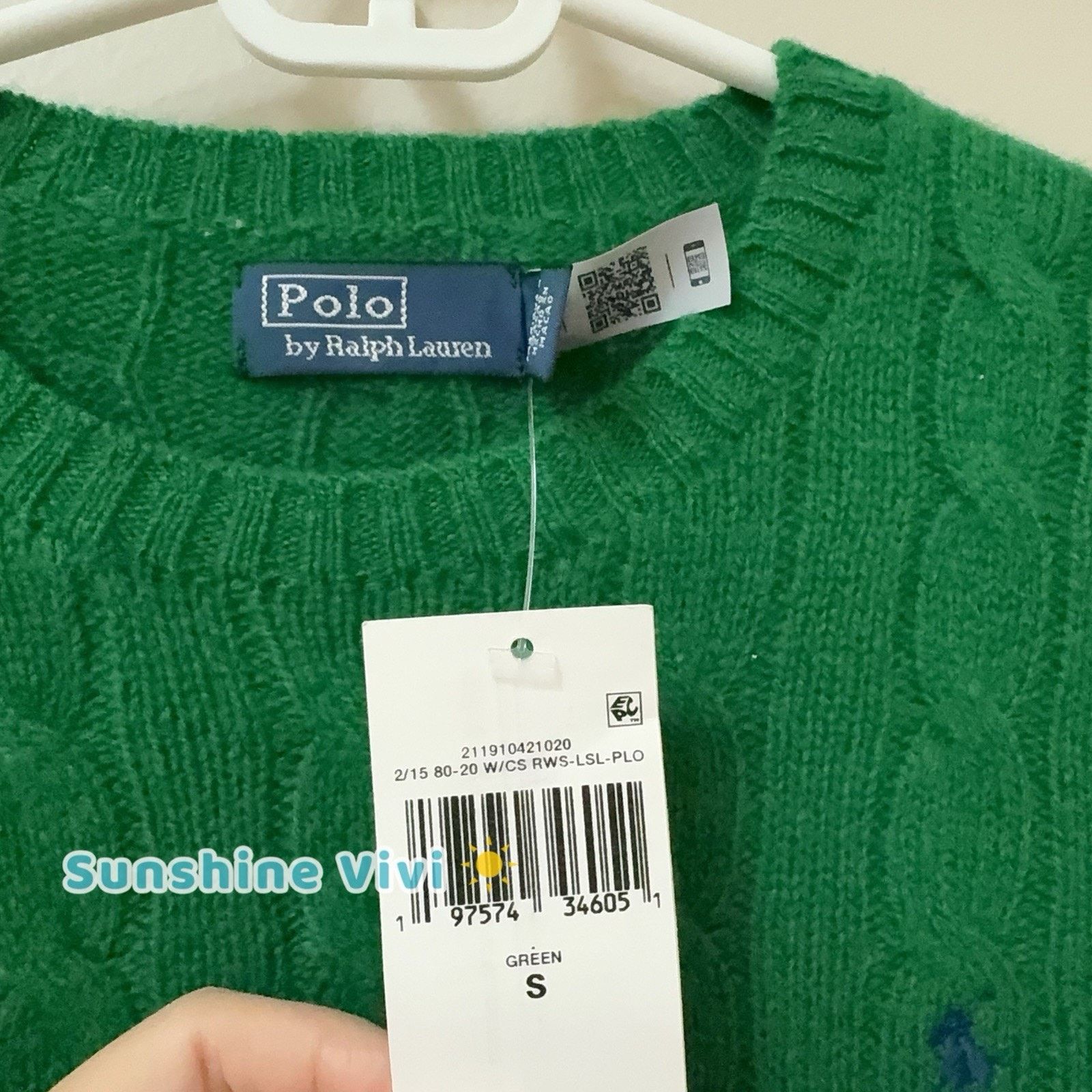 Polo Ralph Lauren NWT Ralph Lauren Polo Women Wool Cashmere Sweater S Green Size S / US 4 / IT 40 - 4 Thumbnail