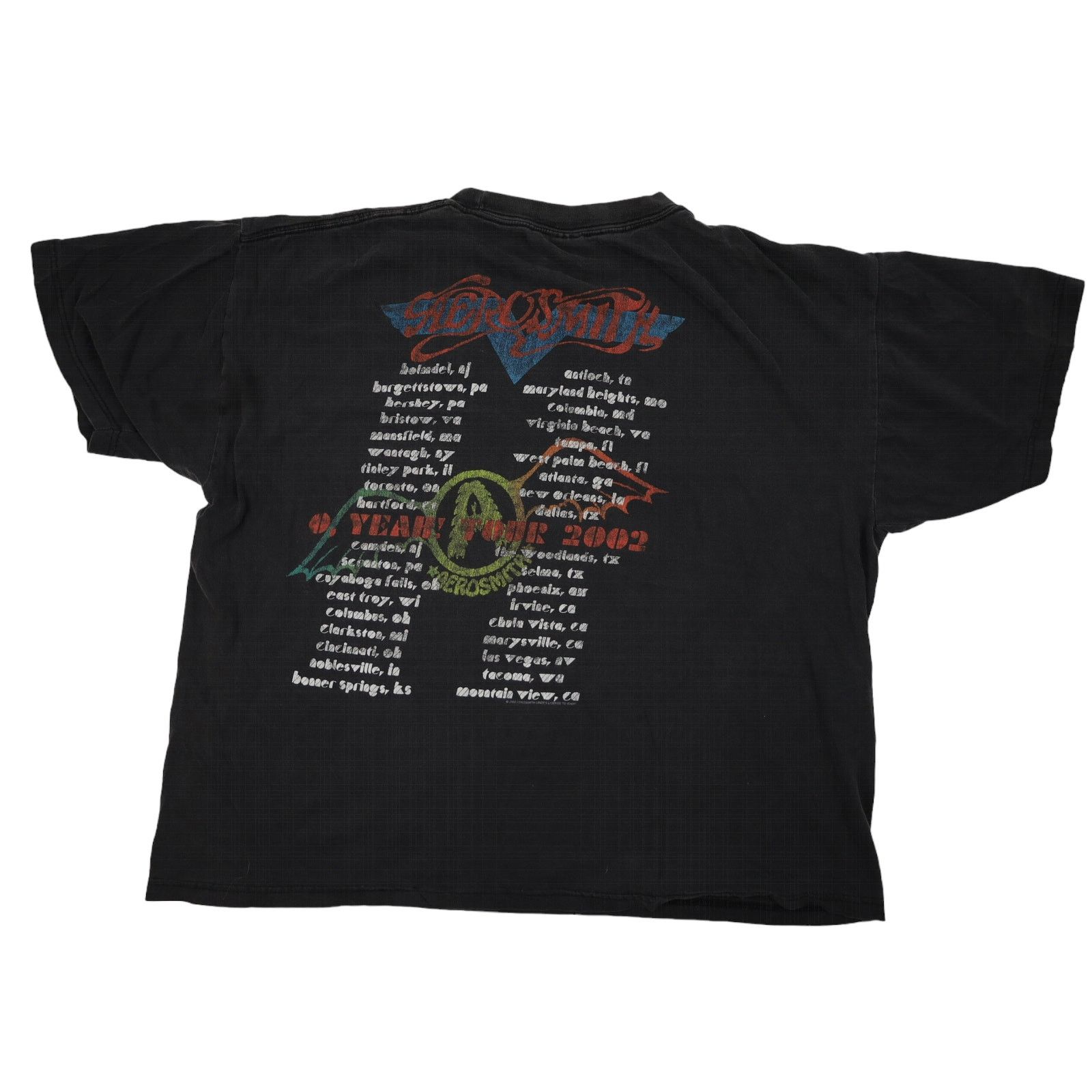 Band Tees × Vintage Vintage 2002 Aero Smith O'Yeah Tour Graphic T Shirt Size US XL / EU 56 / 4 - 8 Thumbnail