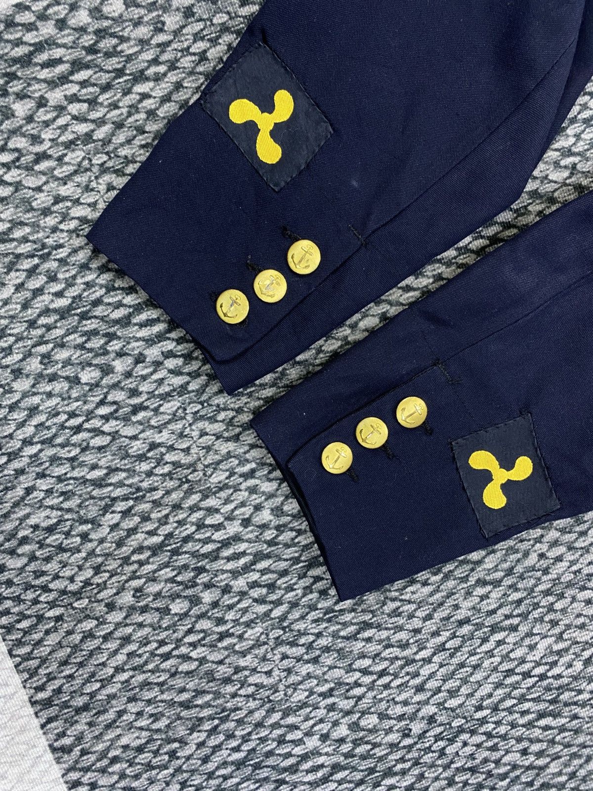 Vintage Vintage Swedish Navy Sailor Gold Anchor Button Shirt Size US M / EU 48-50 / 2 - 7 Thumbnail