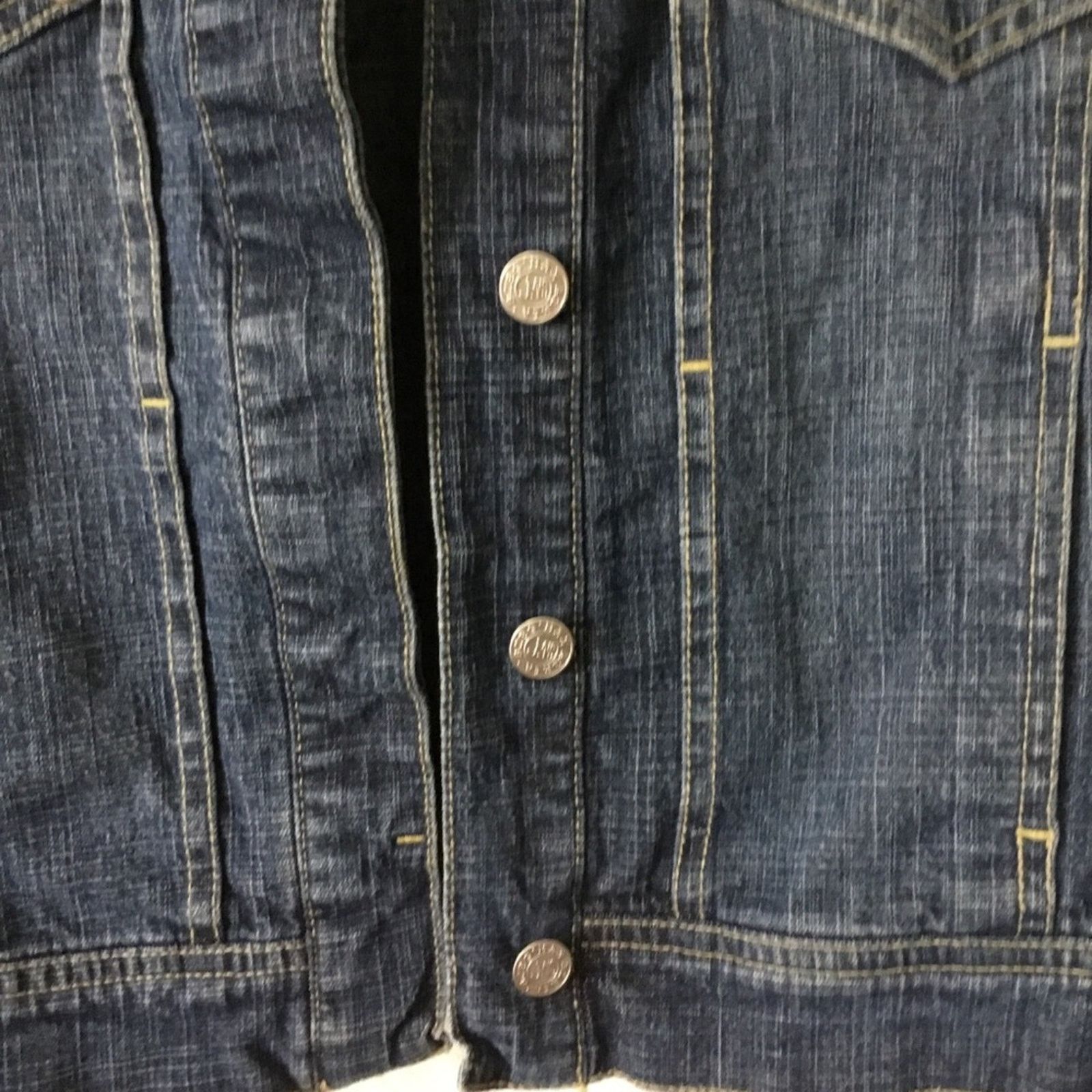 Bcbgmaxazria BCBGMaxAzria Jeans Cropped Jean Jacket Size XS / US 0-2 / IT 36-38 - 5 Thumbnail