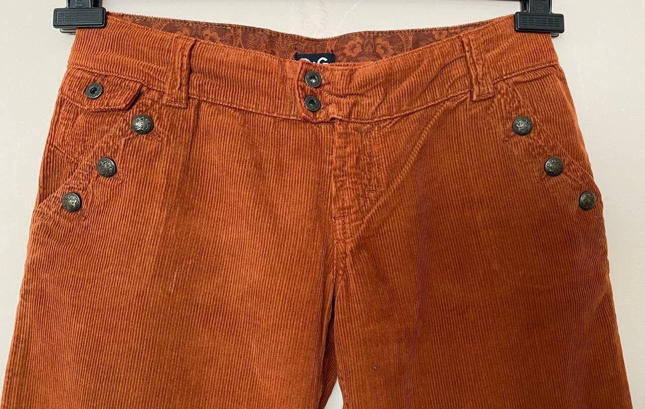 Dolce & Gabbana Dolce & Gabbana Jeans Big Logo Velvet Size 25" / US 0 / IT 36 - 6 Thumbnail