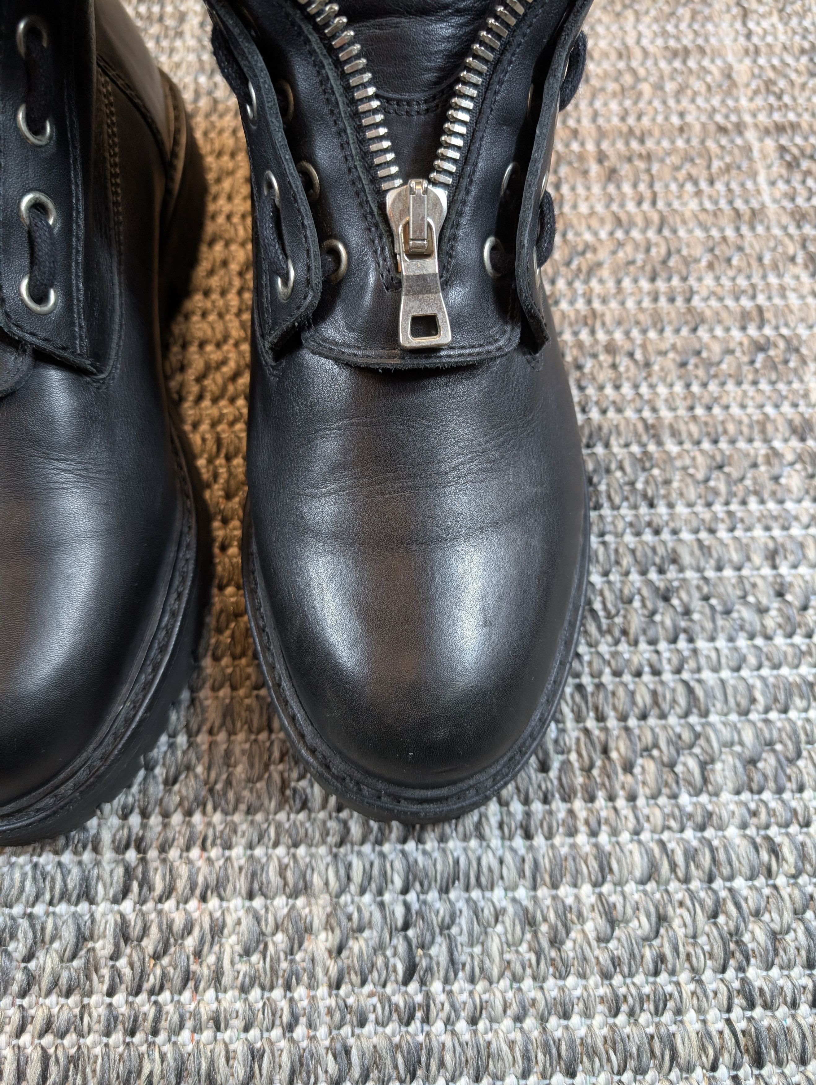 Balmain Balmain Charlie Ranger Black Leather Zip Boots Size US 8 / EU 41 - 3 Thumbnail