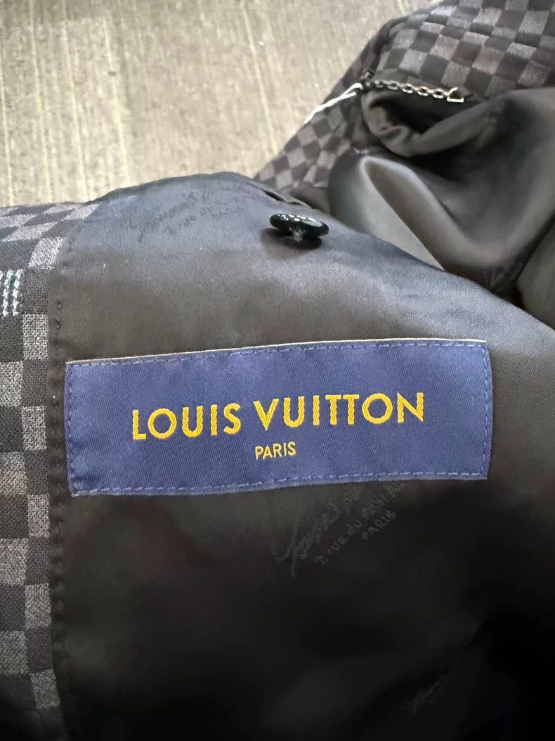 Louis Vuitton Louis Vuitton Plaid checkerboard lapel jacket Size US L / EU 52-54 / 3 - 3 Thumbnail