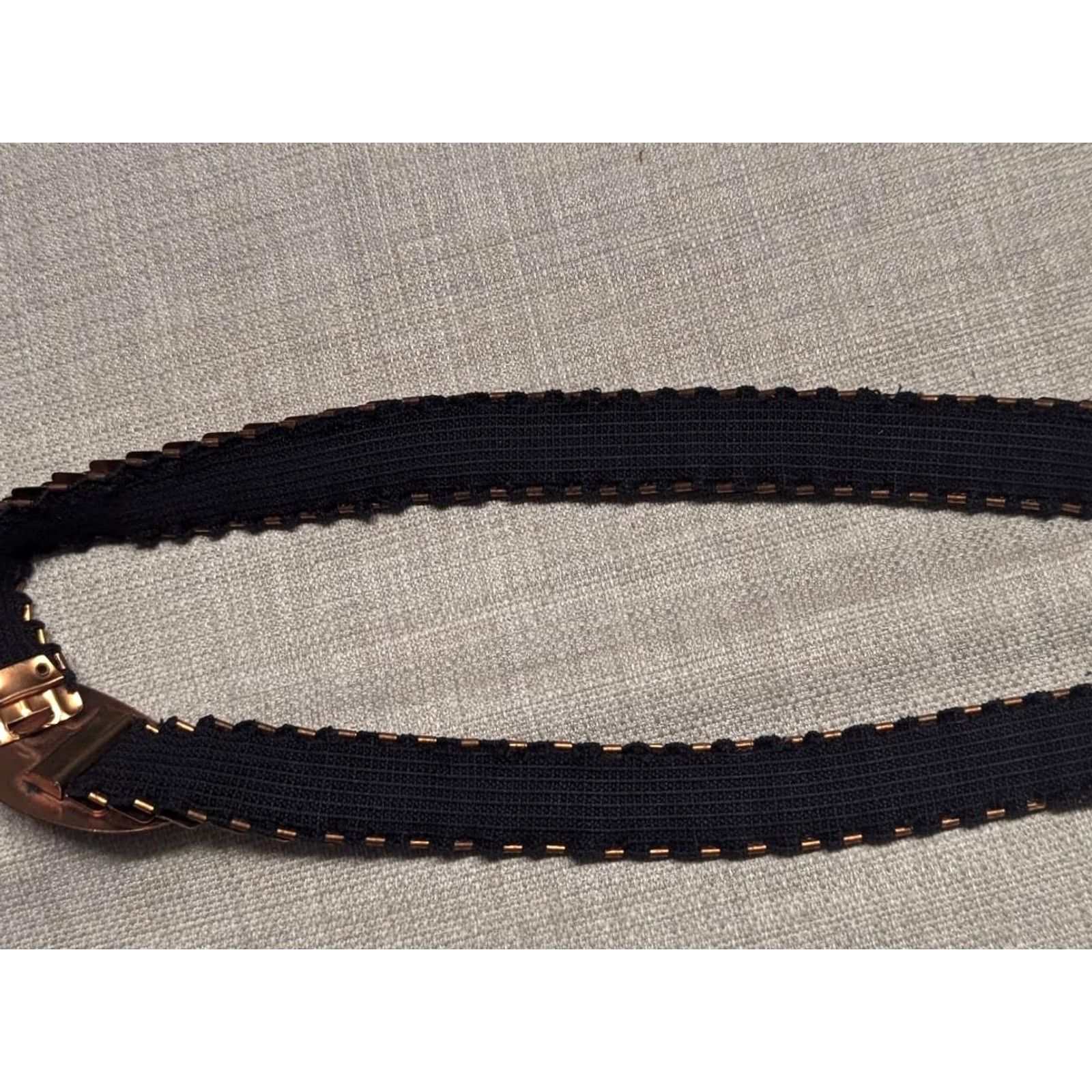 Vintage VINTAGE GLAM golden belt METAL gliz 32 hollywood 1990s copper BUCKLE chainmail Womens Size ONE SIZE - 5 Thumbnail