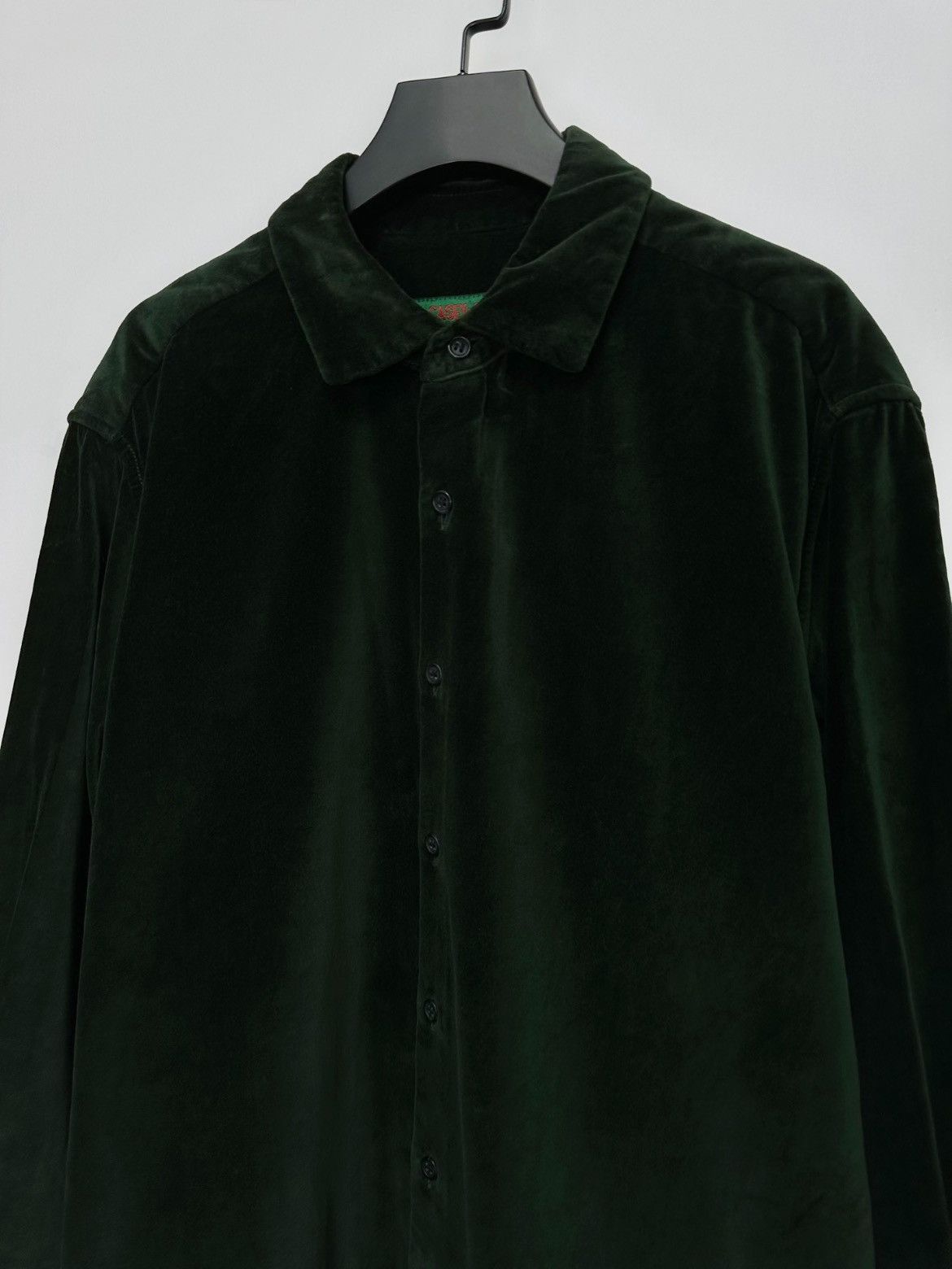 Casey Casey Casey Casey Green Velvet Shirt-2505 Size US S / EU 44-46 / 1 - 4 Thumbnail