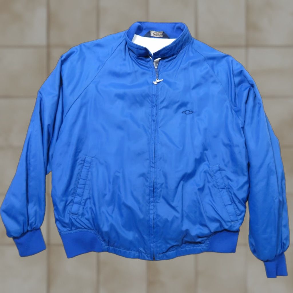 Vintage VINTAGE Duckster Windbreaker Jacket Mens XL Blue Full Pockets Zip Front 80s 90s USA Golf Walking Casual Travel Workwear Lightweight Nylon Lining Size US XL / EU 56 / 4 - 1 Thumbnail