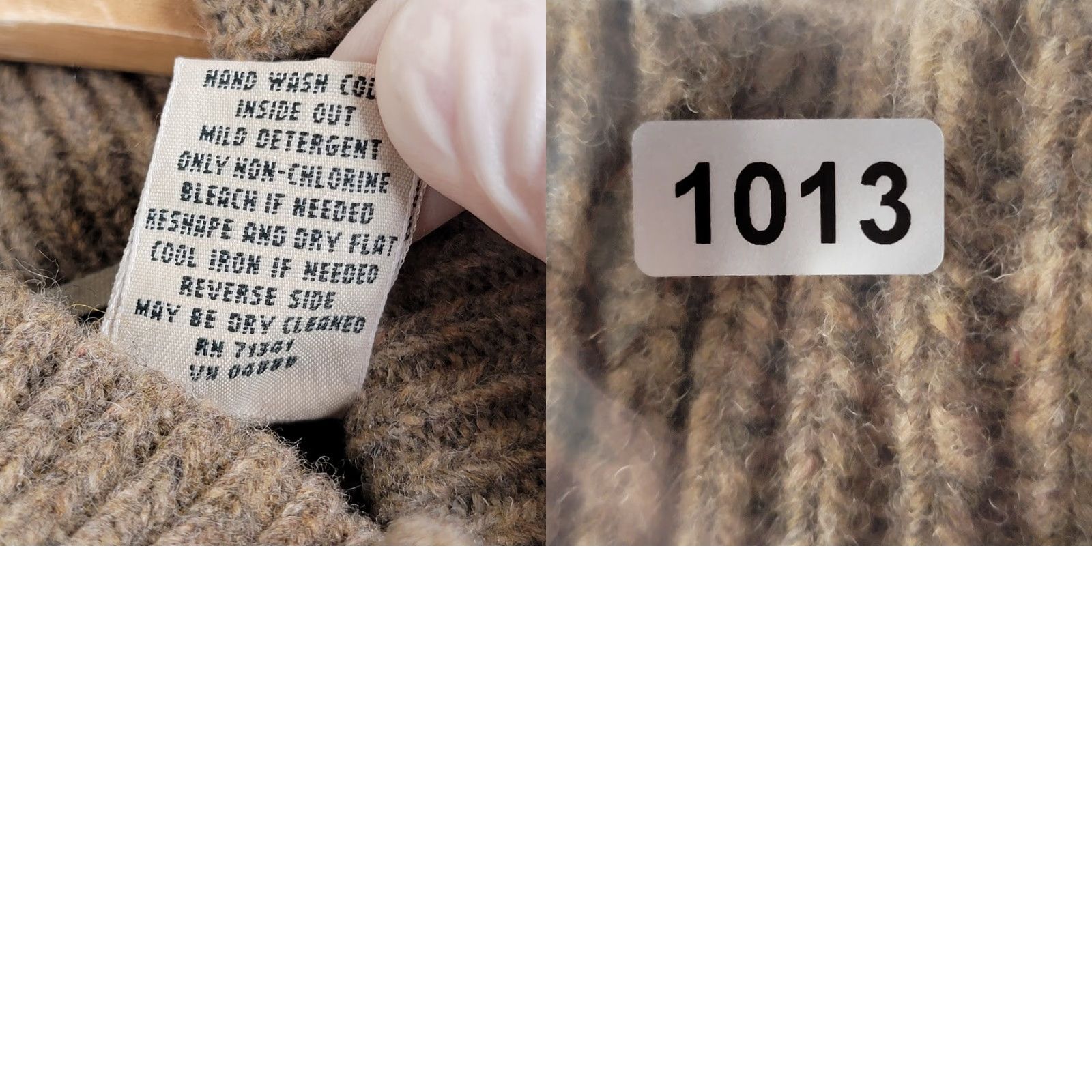 Vintage L. L. BEAN 100% LambsWool Men's Small Four Button Pullover Sweater Size US S / EU 44-46 / 1 - 9 Thumbnail