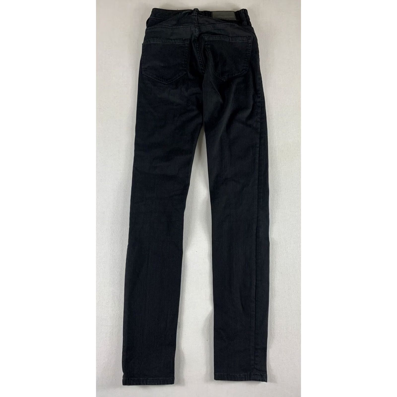 Allsaints ALLSAINTS STILT Skinny Jeans Womens 24 Black Belt Loops Button Zip Pockets Denim Size 42" / US 20 - 2 Thumbnail