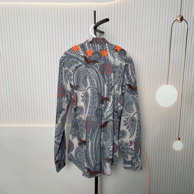 Givenchy Givenchy Size 39 Butterfly Patterned Shirt Size US M / EU 48-50 / 2 - 2 Thumbnail