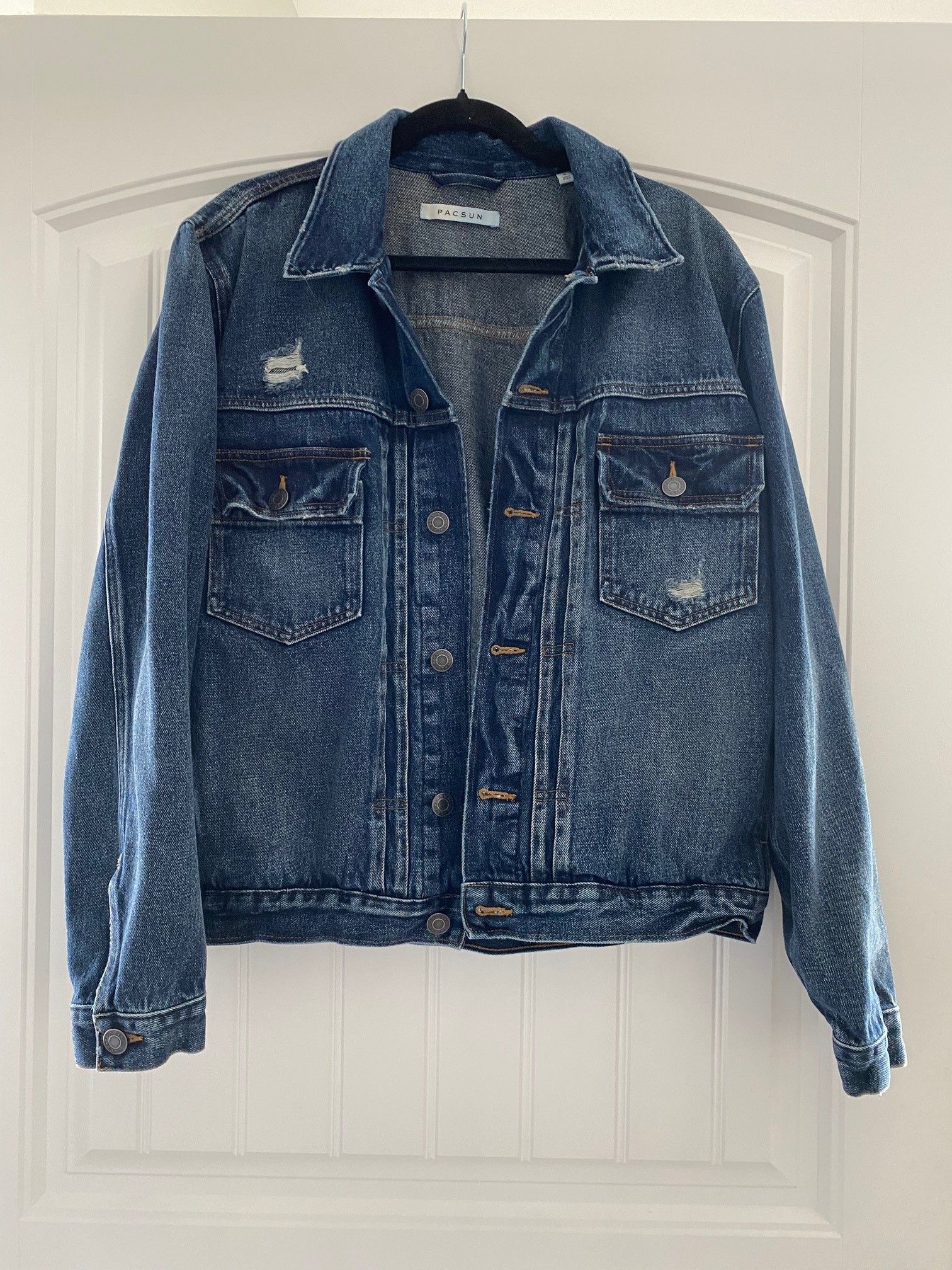 Pacsun Pacsun Men's Denim Jacket Size US L / EU 52-54 / 3 - 1 Thumbnail
