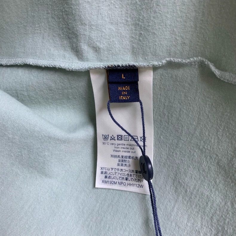Louis Vuitton Mint green fake two-piece sweatshirt