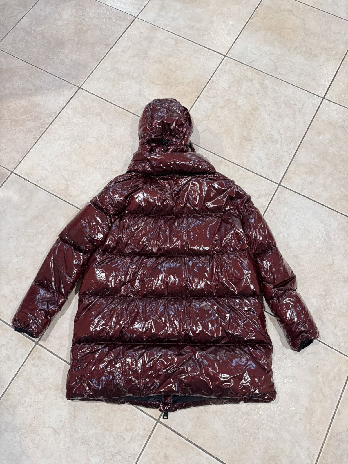 Herno Herno Glossy Lacquer Nylon Puffer Burgundy Puffer Jacket Size M / US 6-8 / IT 42-44 - 5 Thumbnail