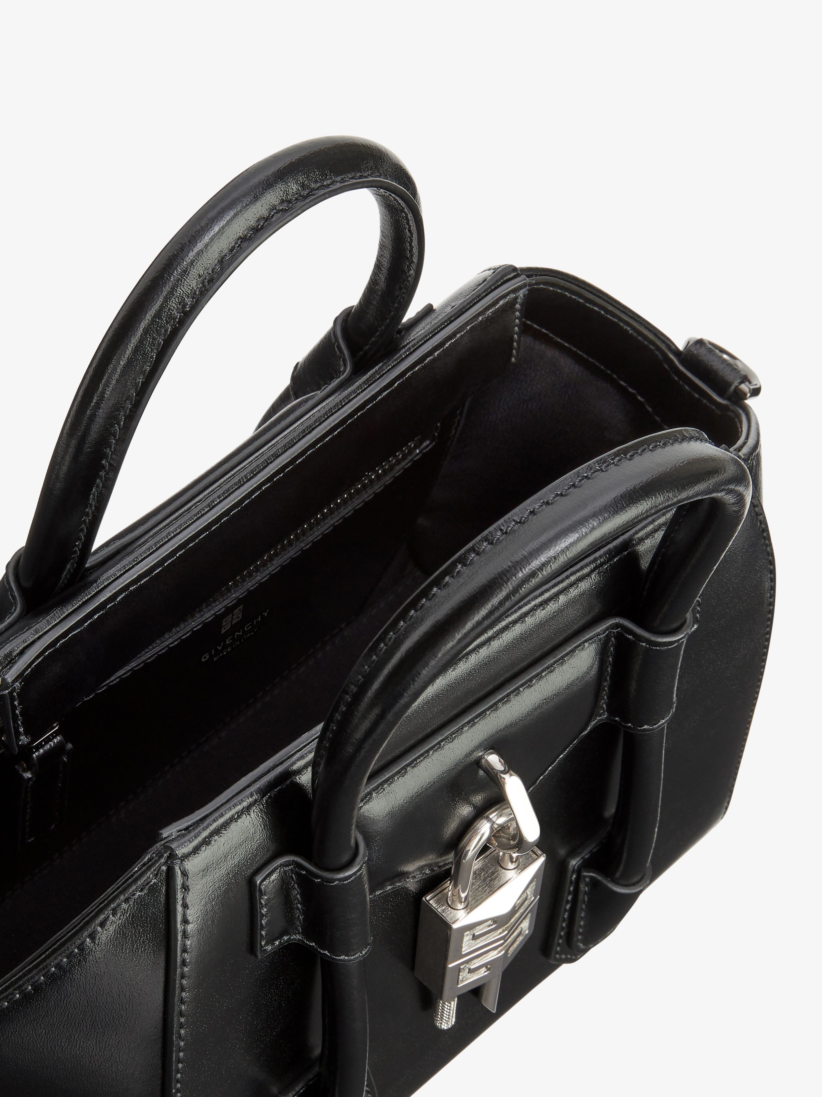 Givenchy o1srvl11e0825 Size: OS / Mini Antigona Lock Bag in Black Size ONE SIZE - 6 Thumbnail