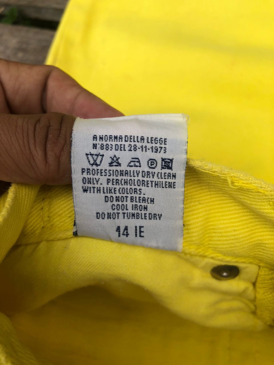 Versace Jeans Couture Versace Jeans Couture Yellow Denim Size 26" / US 2 / IT 38 - 5 Thumbnail
