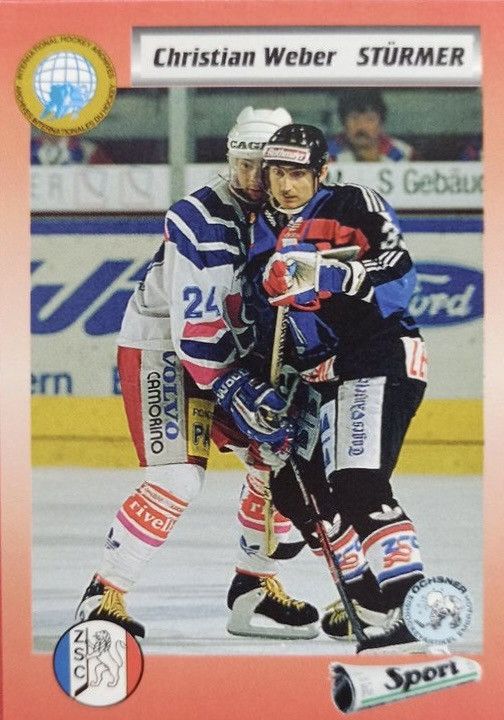 NHL ZSC Lions #33 Christian Weber 1992/1994 Away Jersey Vintage Size US XL / EU 56 / 4 - 4 Thumbnail