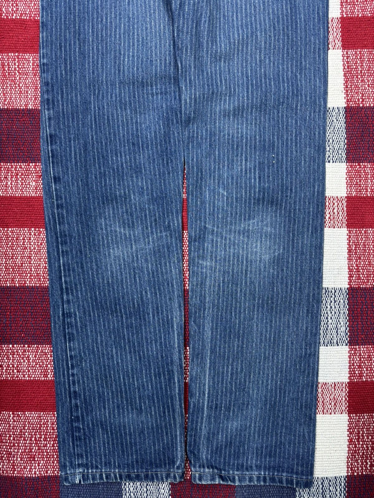 Lee Vintage 90s Lee Riders Striped Jeans W26 L44 OL7 Size US 26 / EU 42 - 7 Thumbnail