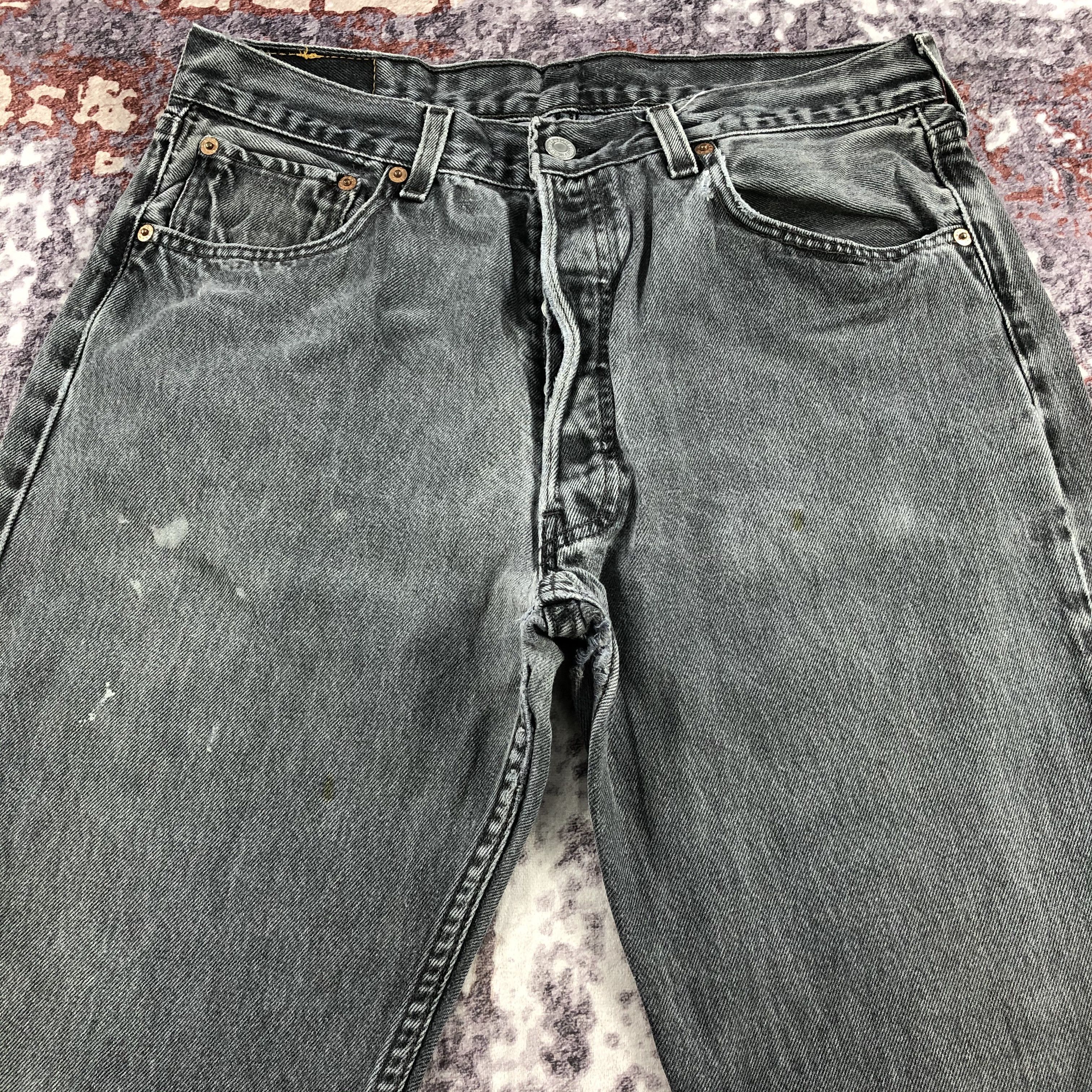 Levi's × Vintage Vintage 90s Levis 501 Ash Gray Jeans-JM2392 Size US 32 / EU 48 - 3 Thumbnail