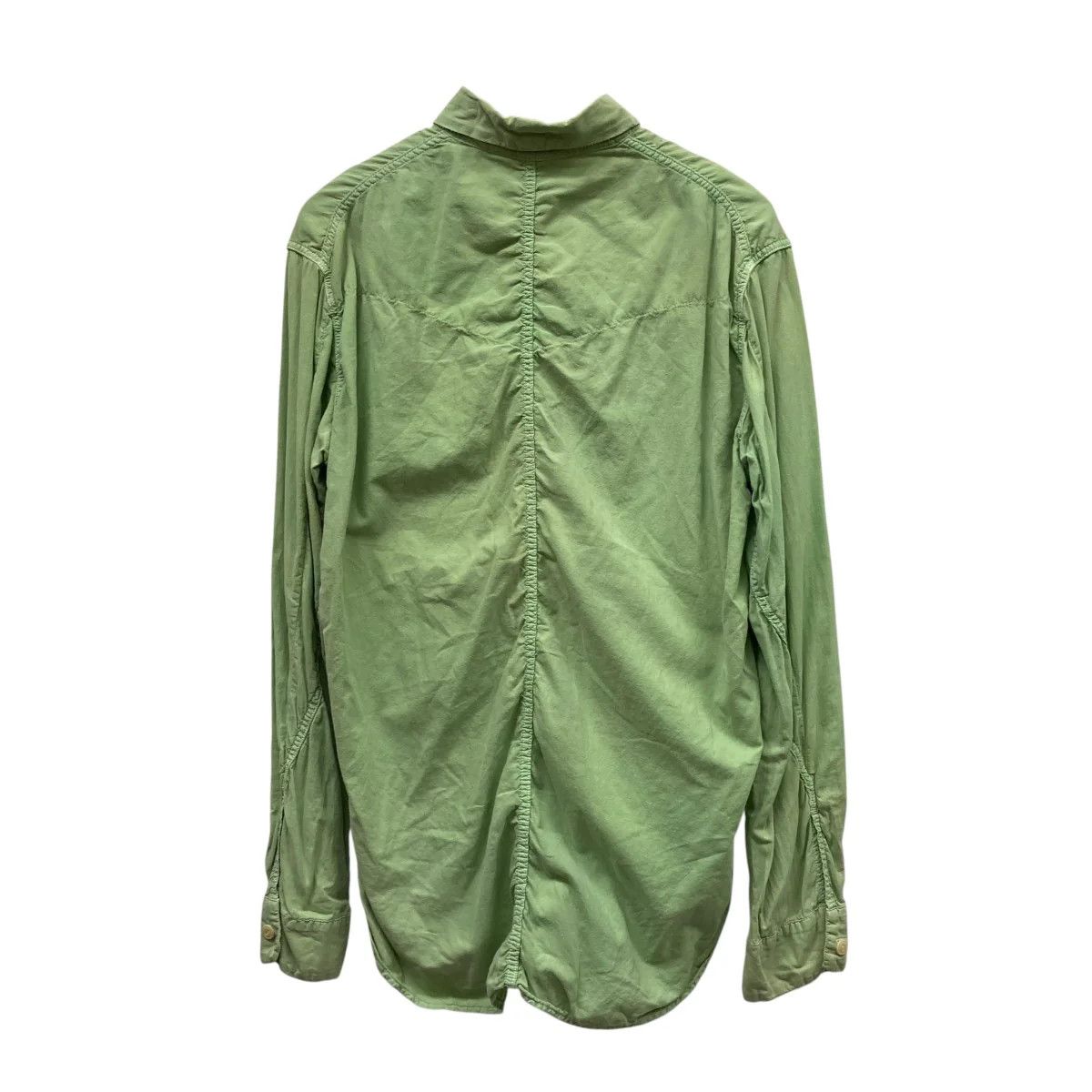 Takahiromiyashita The Soloist. Linen Western Long Sleeve Cowboy Shirt Size US M / EU 48-50 / 2 - 2 Thumbnail