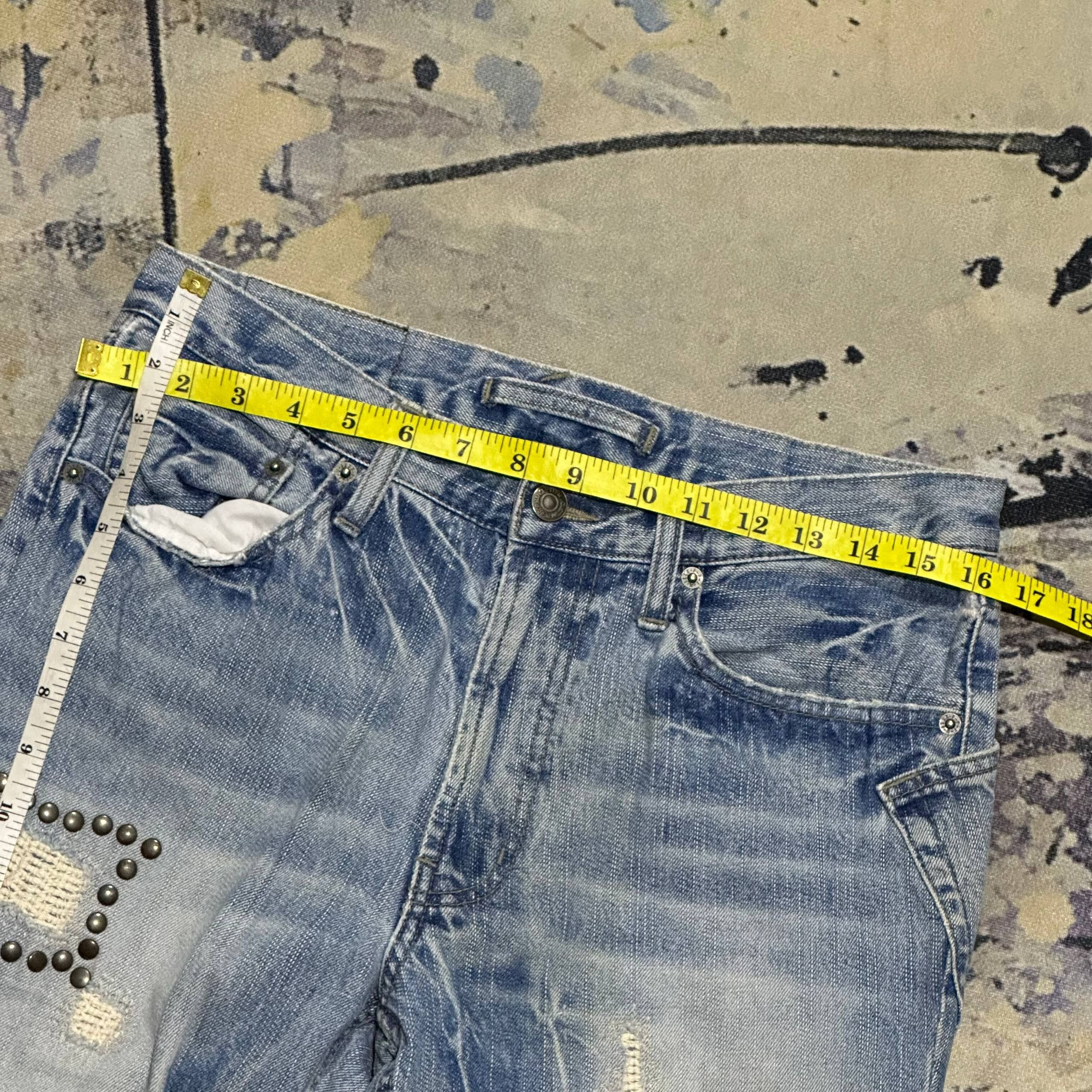 PPFM 2000s PPFM Punk Distressed Denim Pant Size US 32 / EU 48 - 19 Thumbnail