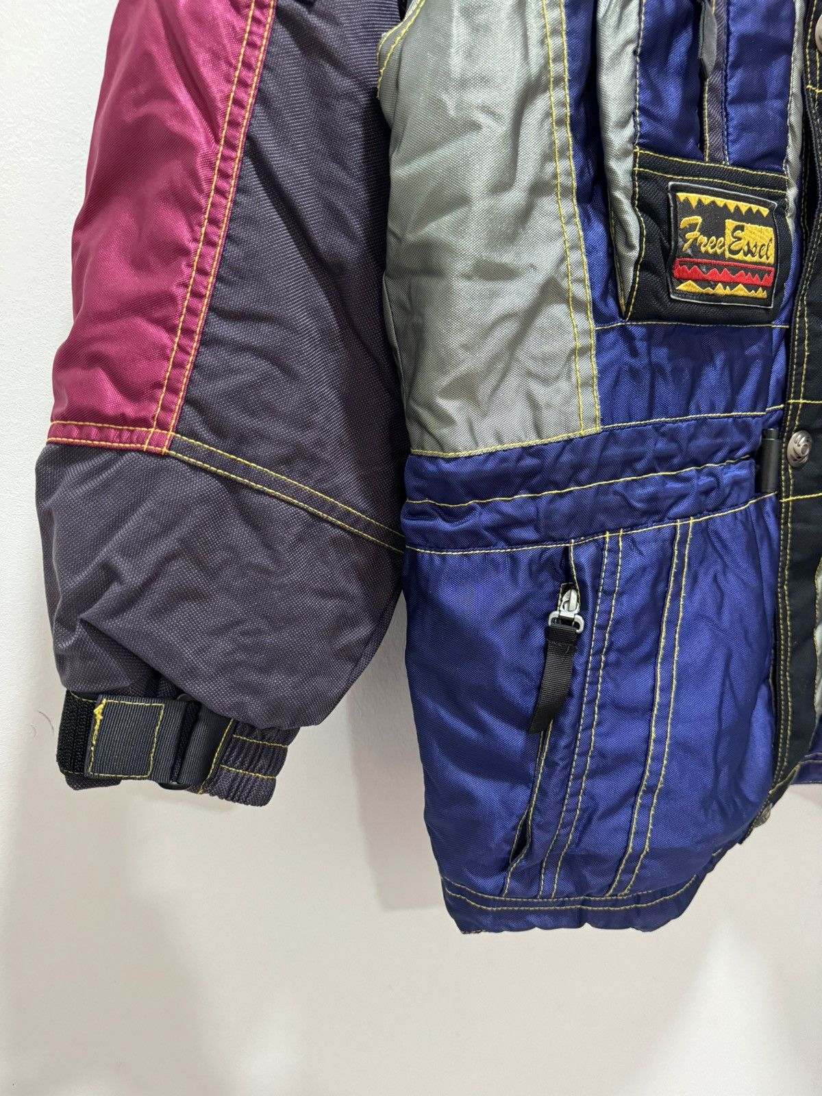 VINTAGE INTENTNESD FREE ESSEL MULTICOLOUR SKI JACKET