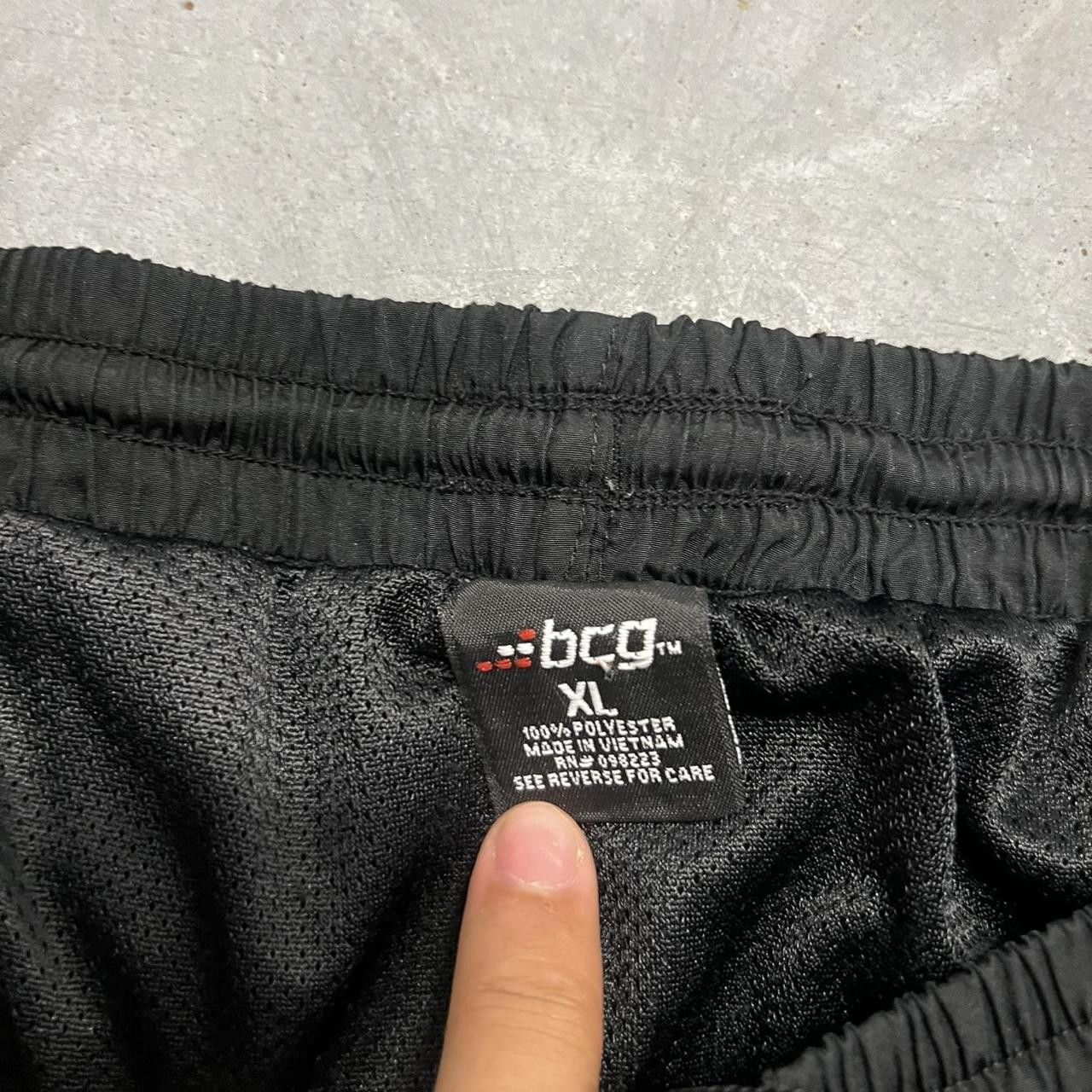 Japanese Brand × Vintage Vintage Y2K Baggy Black and Blue Striped TrackPants ! Size US 36 / EU 52 - 7 Thumbnail