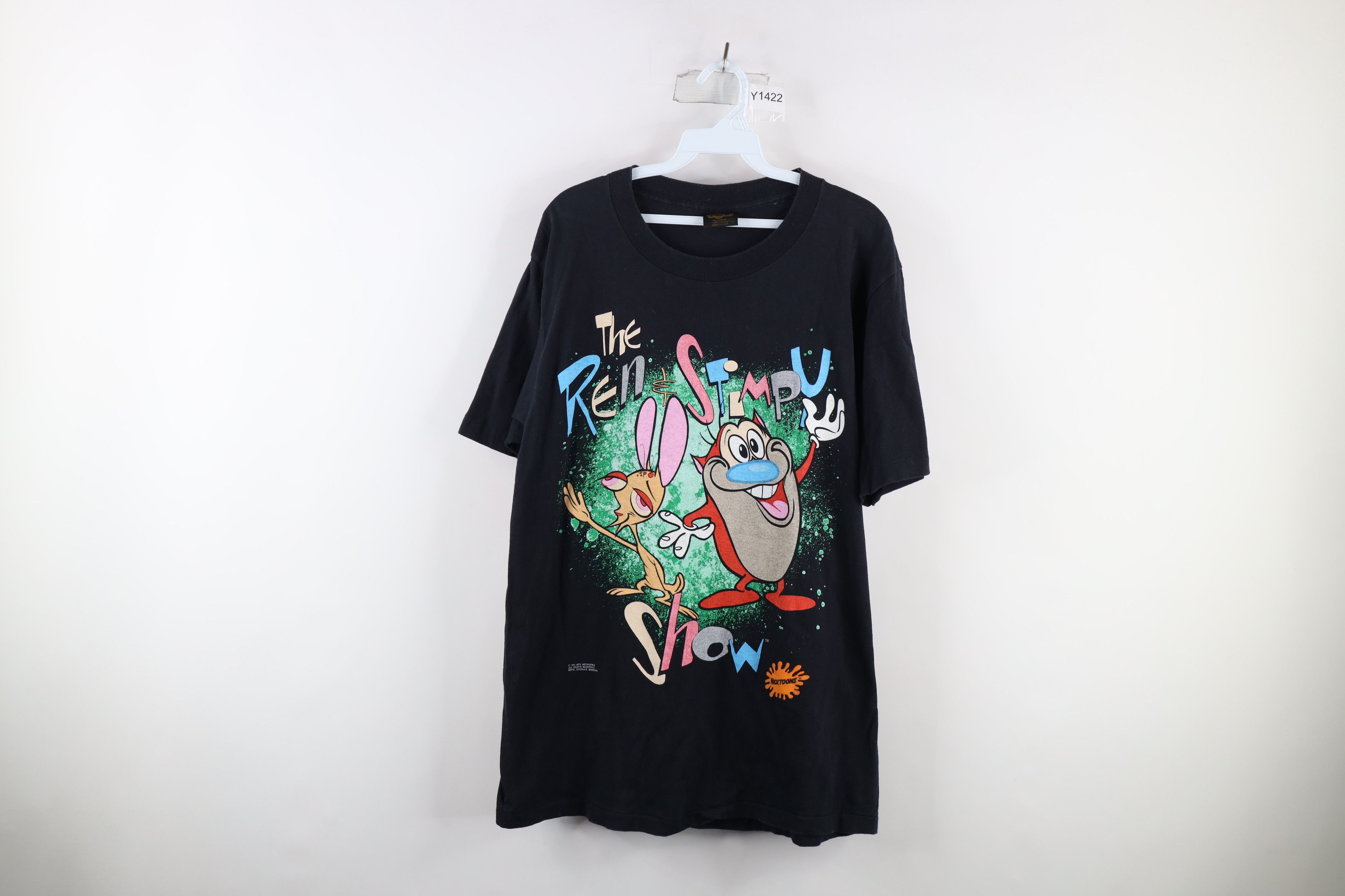 Vintage Vintage 90s The Ren & Stimpy Show Short Sleeve T-Shirt USA Size US L / EU 52-54 / 3 - 1 Thumbnail