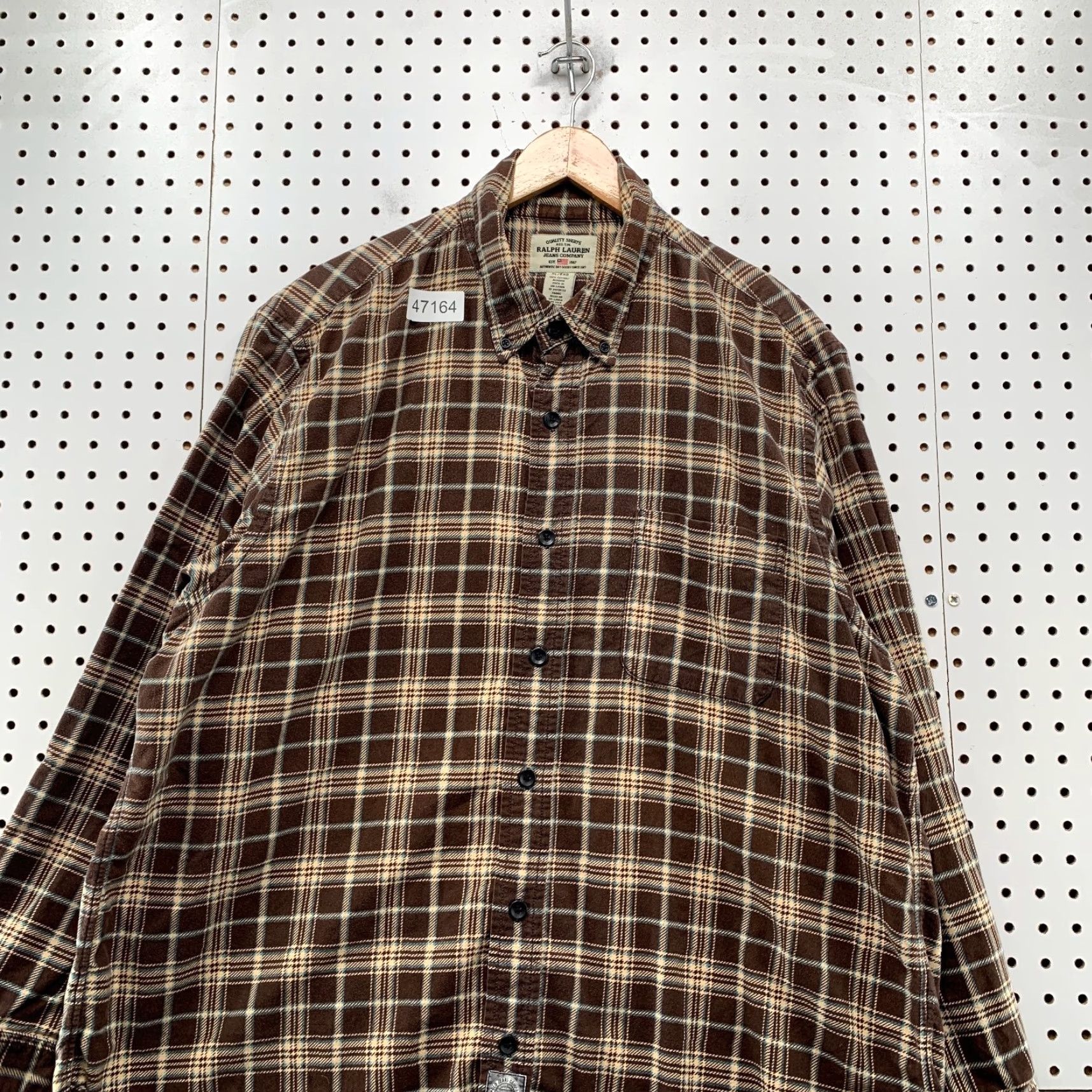 Ralph Lauren Ralph Lauren Button-Up Shirt Mens XL Plaid Brown Flannel Long Sleeve Casual Outdoor Size US XL / EU 56 / 4 - 4 Thumbnail