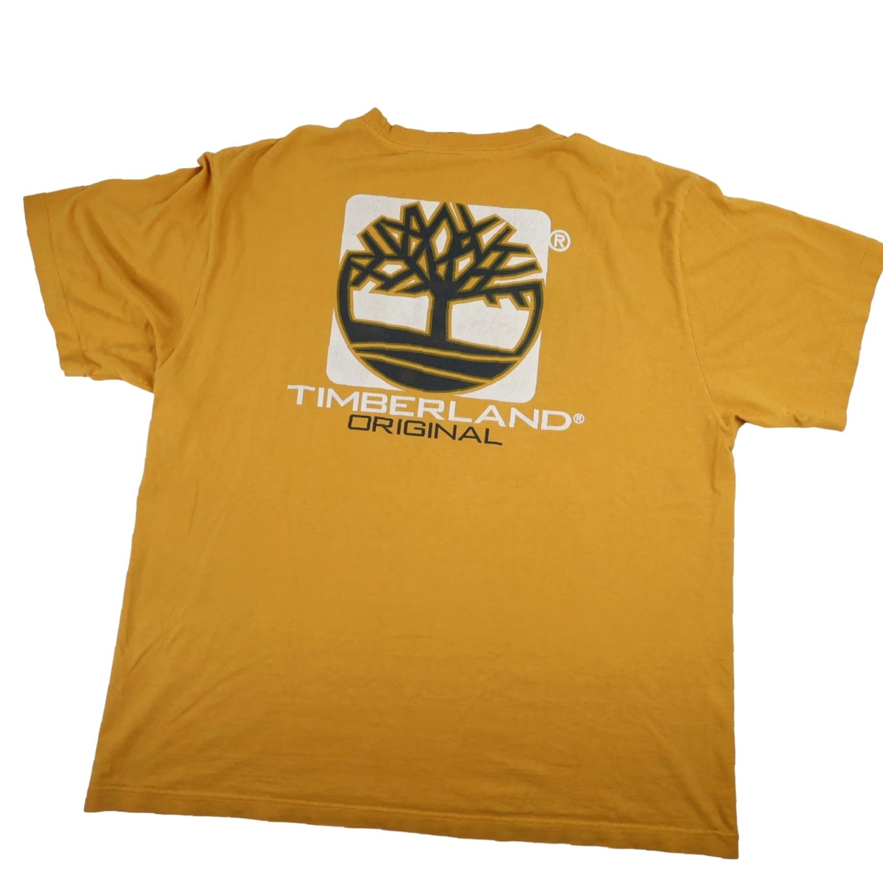 Timberland VINTAGE Timberland Mens XXL Original Classic Logo Graphic T Shirt Yellow 90s Mens Size US XXL / EU 58 / 5 - 2 Thumbnail