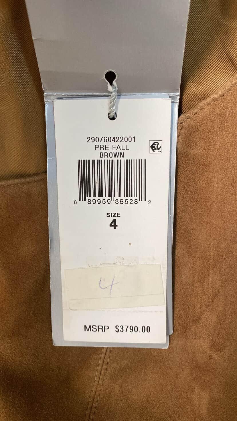 Ralph Lauren Purple Label Ralph Lauren Purple Label Suede Leather Dress Brown (NWT) Size S / US 4 / IT 40 - 9 Thumbnail