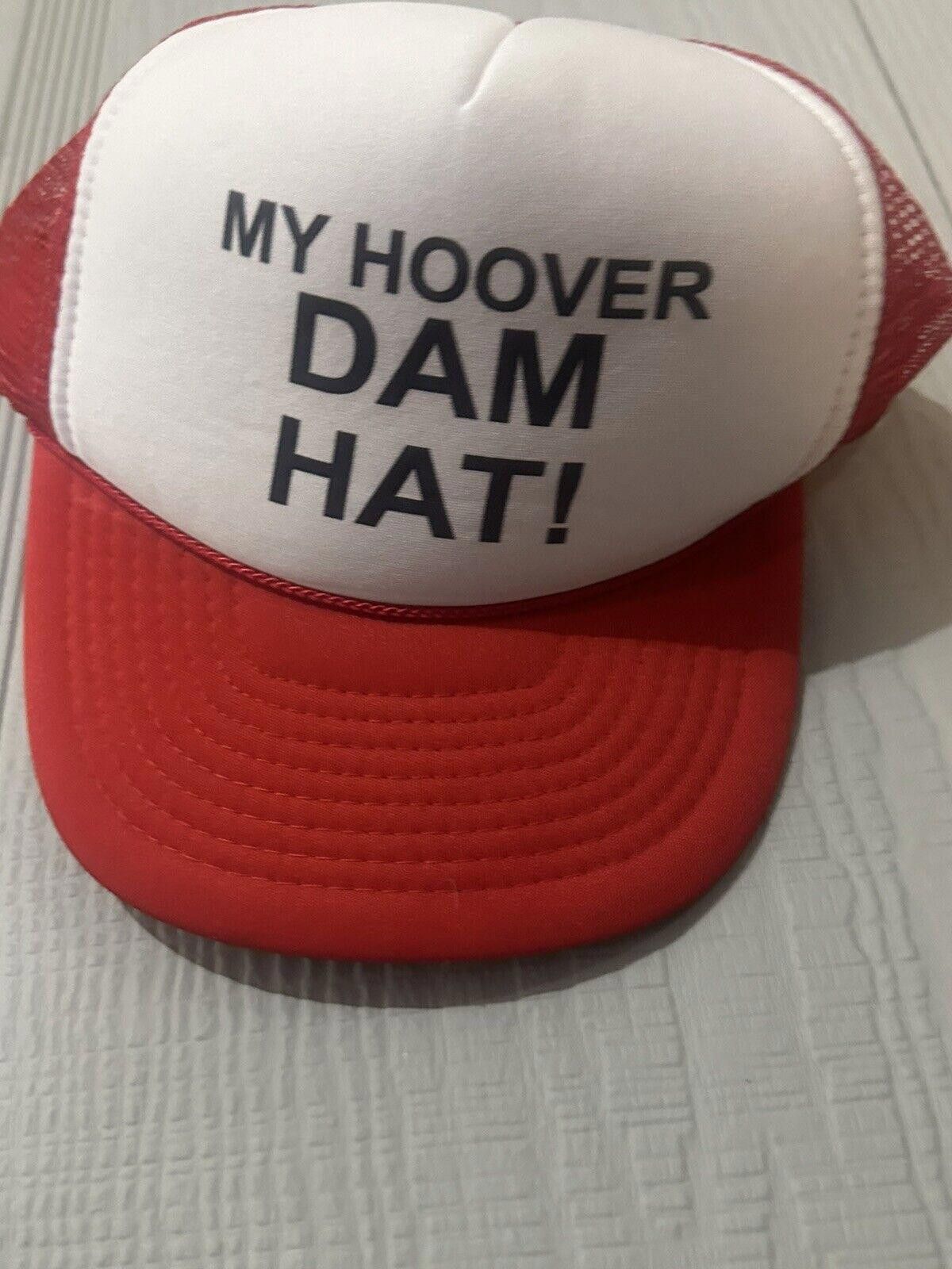 Designer My Hoover Dam Hat - Fun Red Trucker Cap Size ONE SIZE - 5 Thumbnail