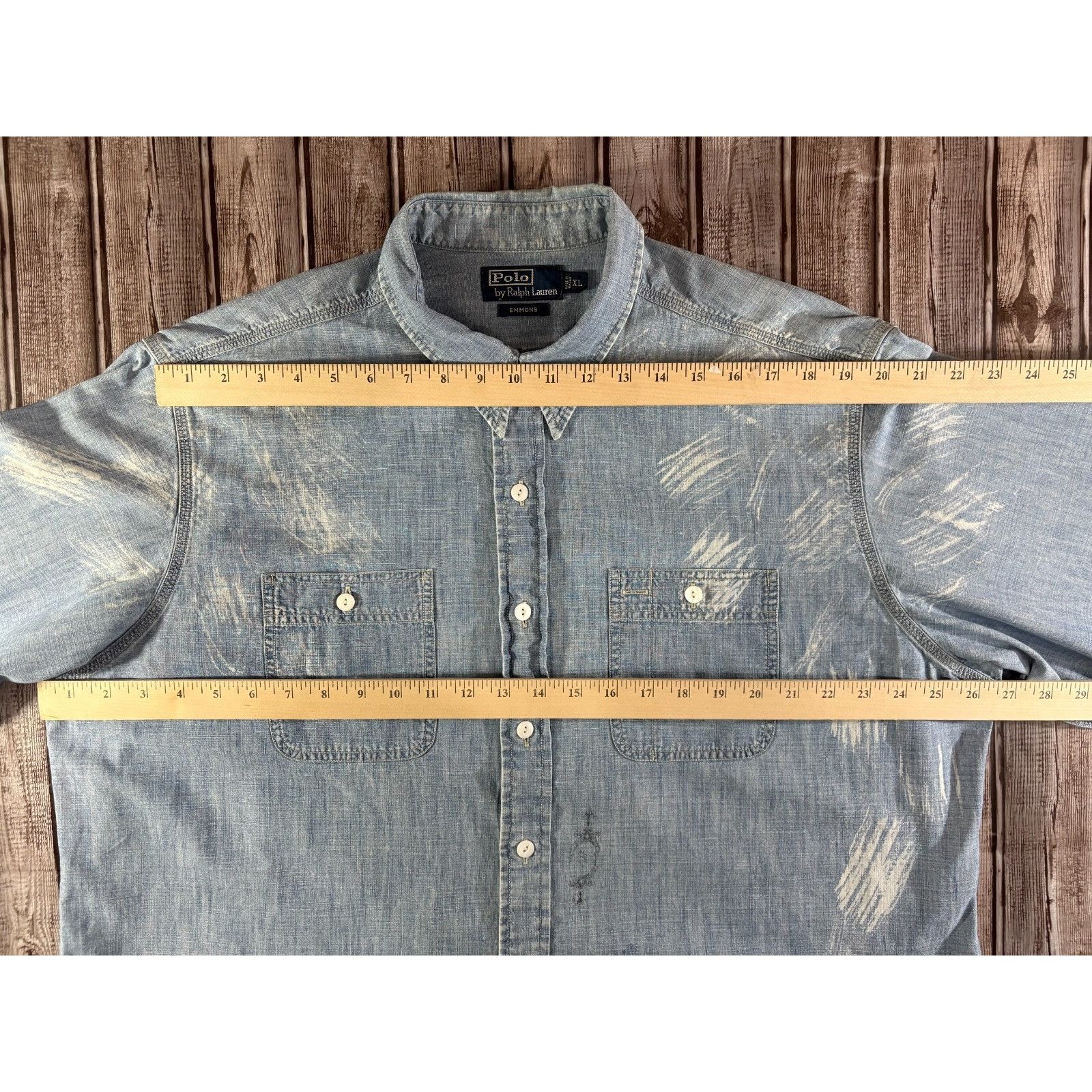 Polo Ralph Lauren Polo Ralph Lauren Emmons denim Shirt size XL color Chambray Size US XL / EU 56 / 4 - 5 Thumbnail