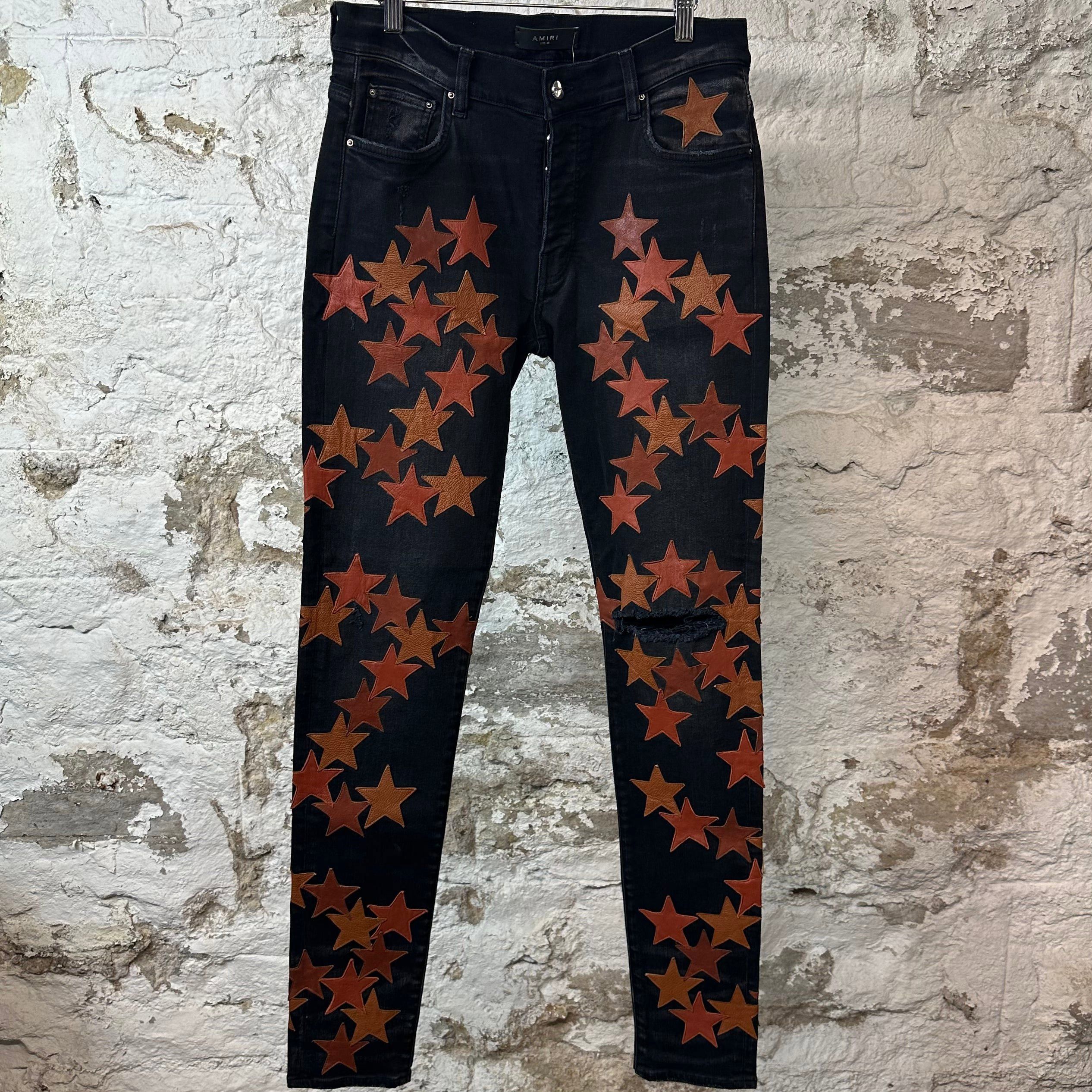 Amiri Amiri Chemist Orange Star Black Denim Sz 32 Size US 32 / EU 48 - 1 Thumbnail