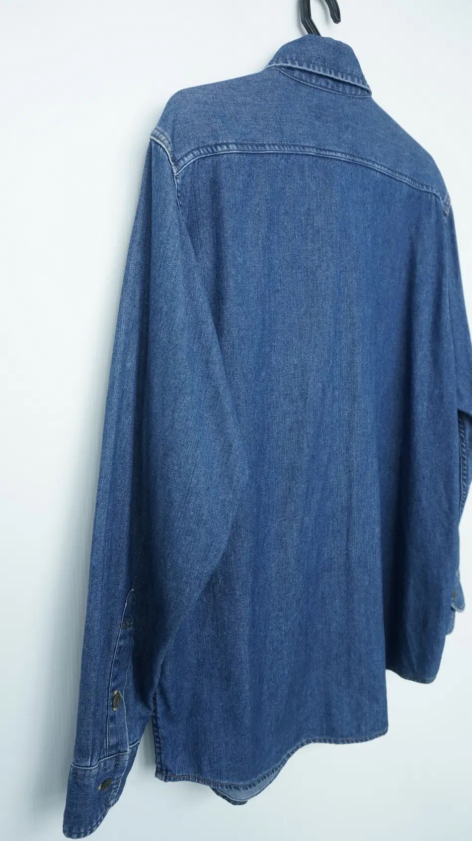 Edwin 🔥Vintage EDWIN 503 Orange Tab Long Sleeve Denim Shirt Size US L / EU 52-54 / 3 - 7 Thumbnail