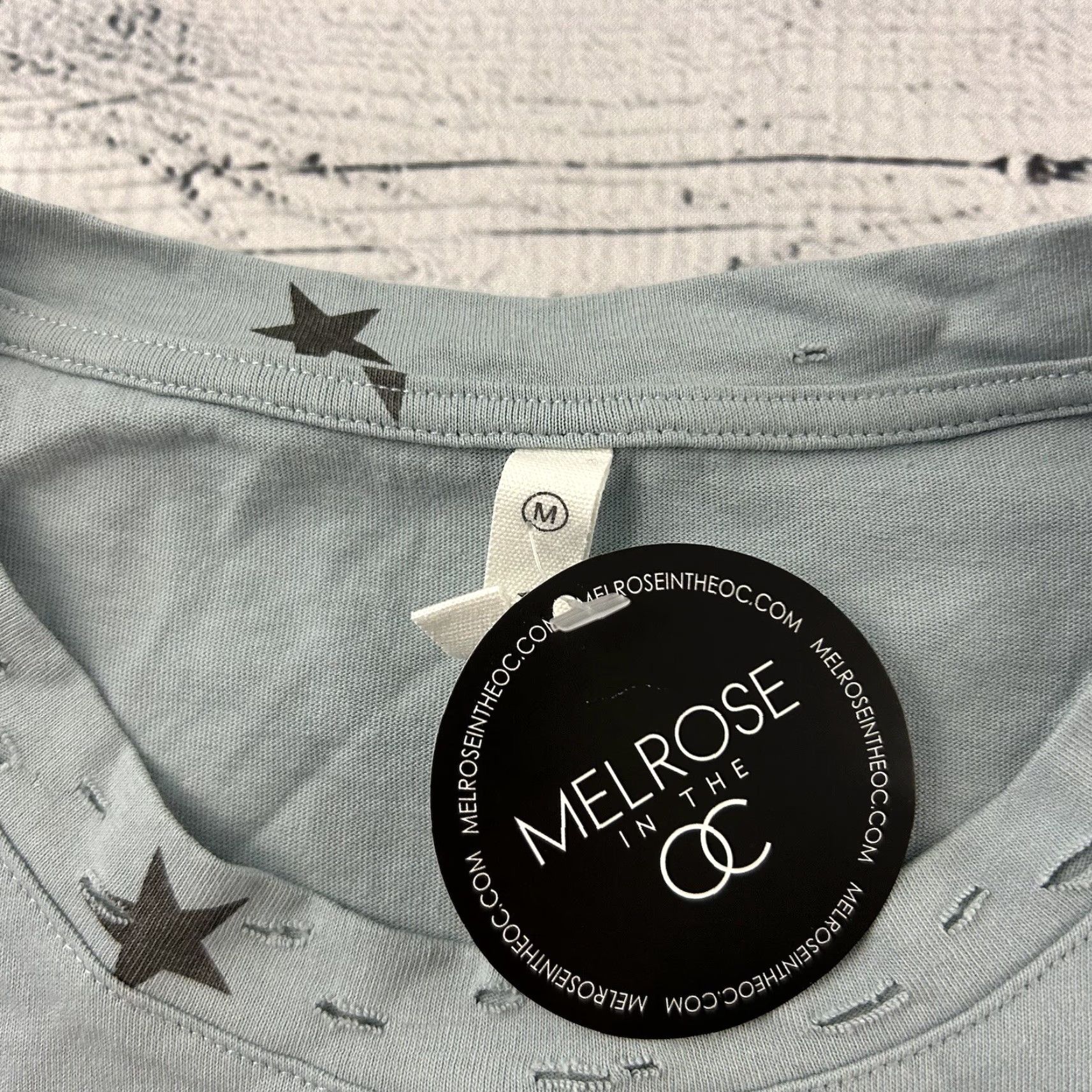 Vintage Wishlist Melrose In The OC Star Oversized T Shirt Womens M Blue Size M / US 6-8 / IT 42-44 - 2 Thumbnail