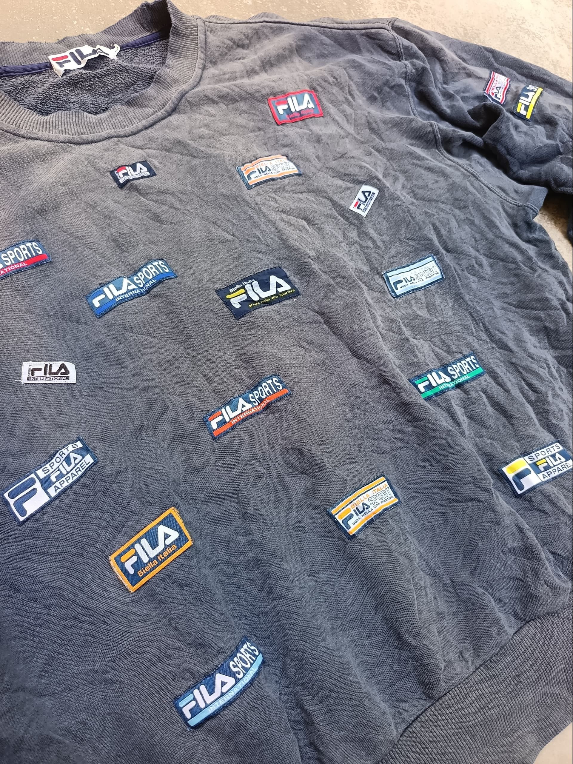 Fila × Vintage Vintage 90s sunfaded fila patch print Size US L / EU 52-54 / 3 - 4 Thumbnail