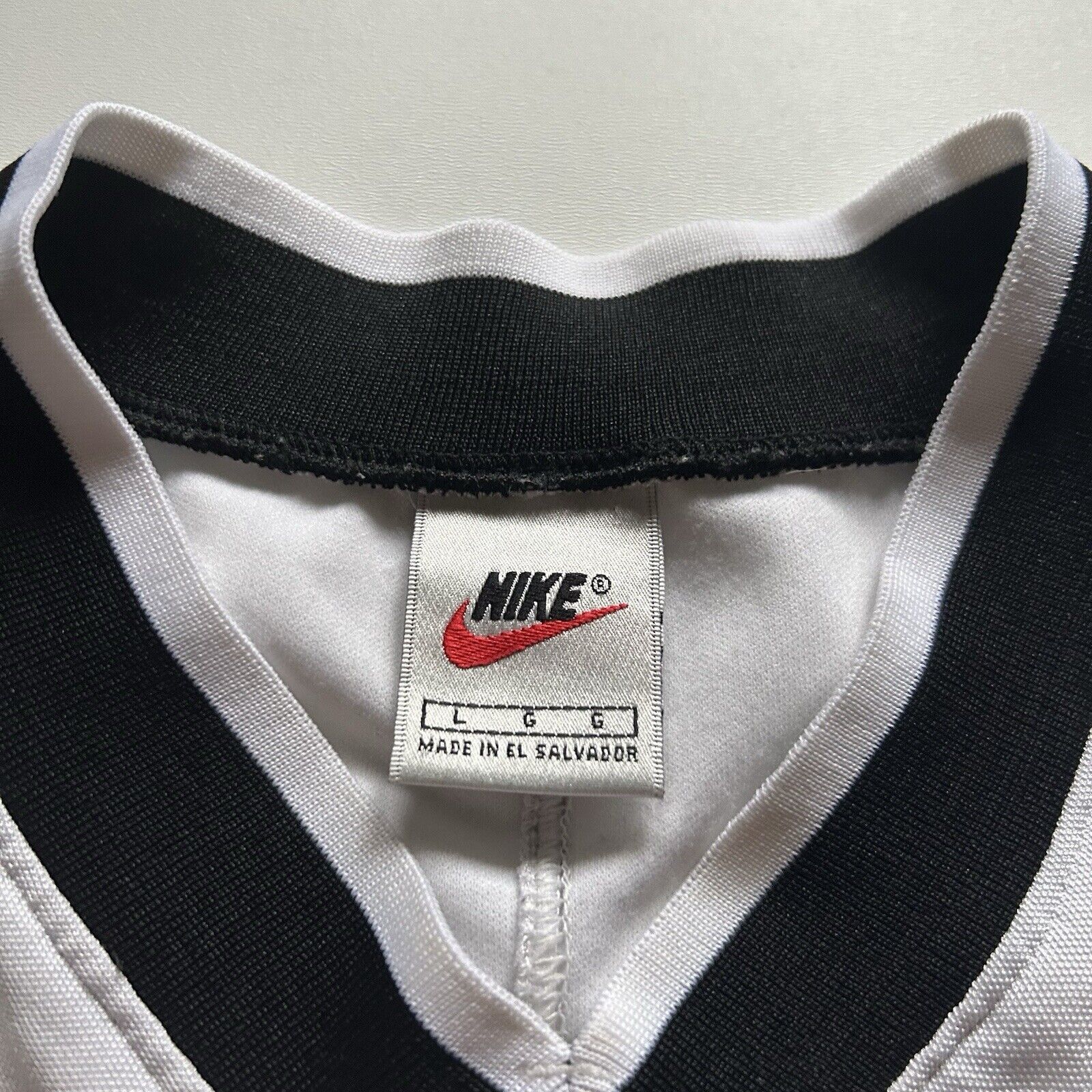 Nike Vintage 90s Nike Air Swoosh Jersey T Shirt Large Blue Rare Size US L / EU 52-54 / 3 - 4 Thumbnail